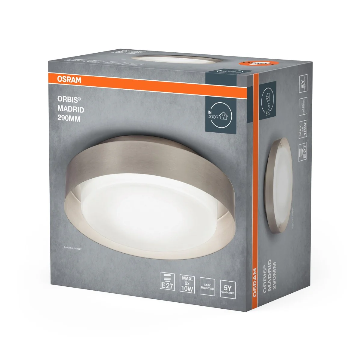 OSRAM ORBIS MADRID 290mm 2xE27 nikiel - Image 2