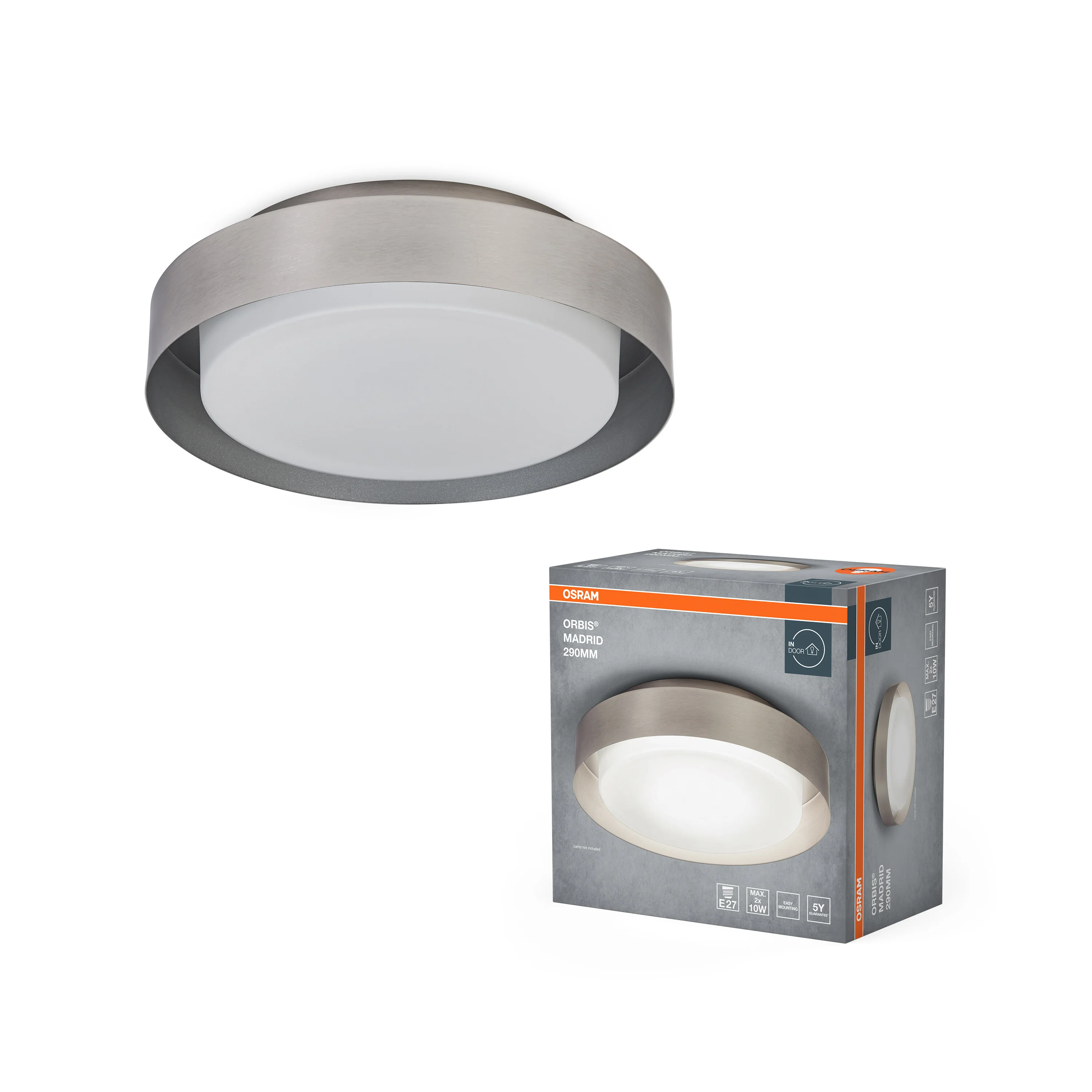 OSRAM ORBIS MADRID 290mm 2xE27 nikiel - Image 5