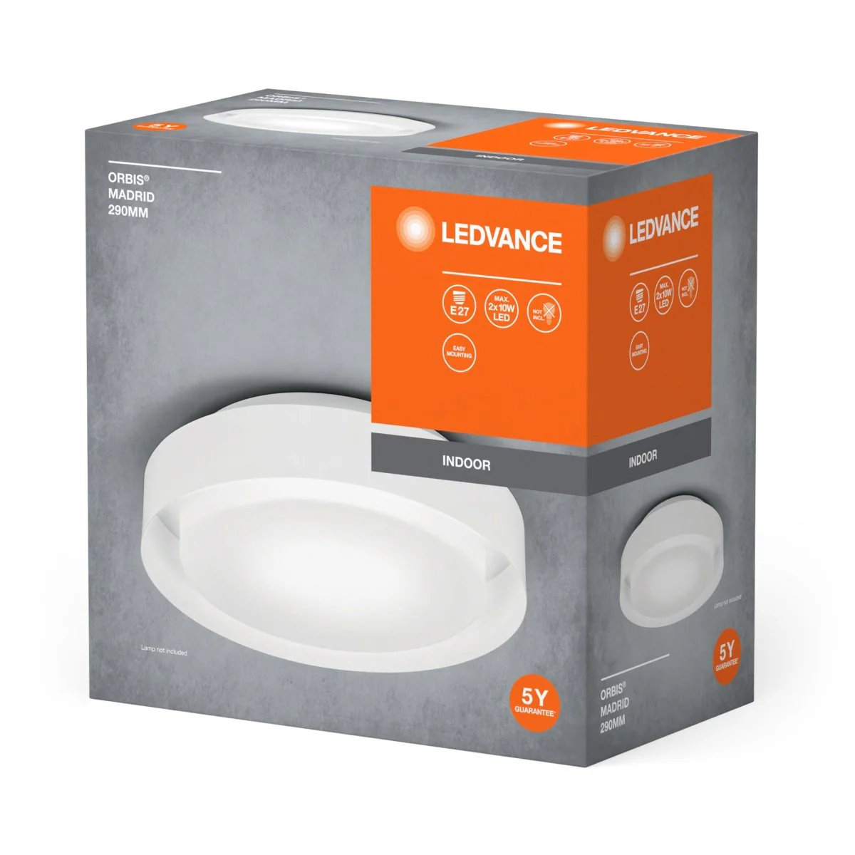 OSRAM ORBIS MADRID 290mm 2xE27 WT - Image 2