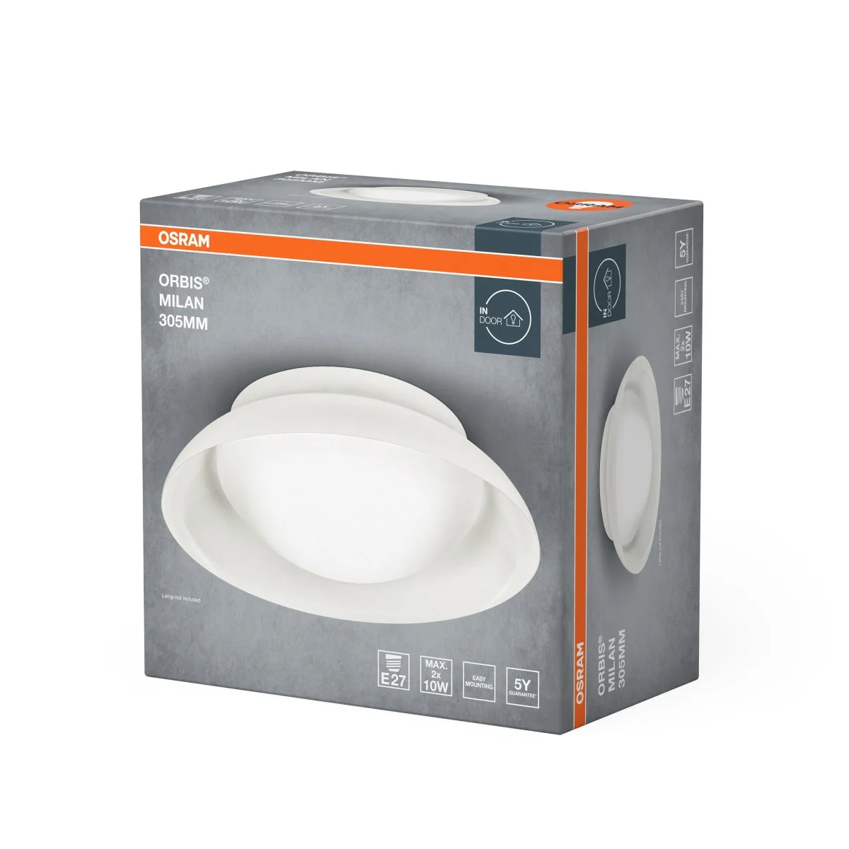 OSRAM ORBIS MILAN 305mm 2xE27 biały - Image 2