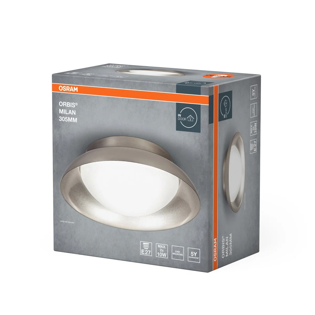 OSRAM ORBIS MILAN 305mm 2xE27 nikiel - Image 2