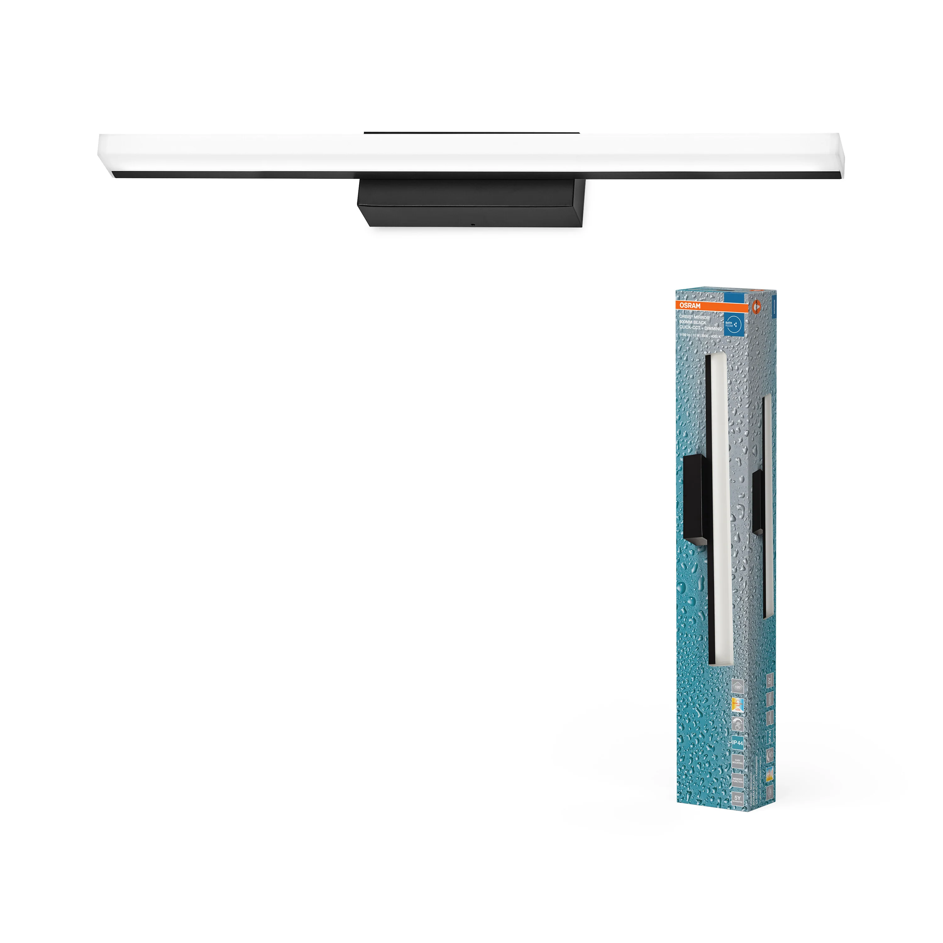 OSRAM Orbis Mirror Lustro 60cm Click CCT DIM IP44 czarne - Image 5