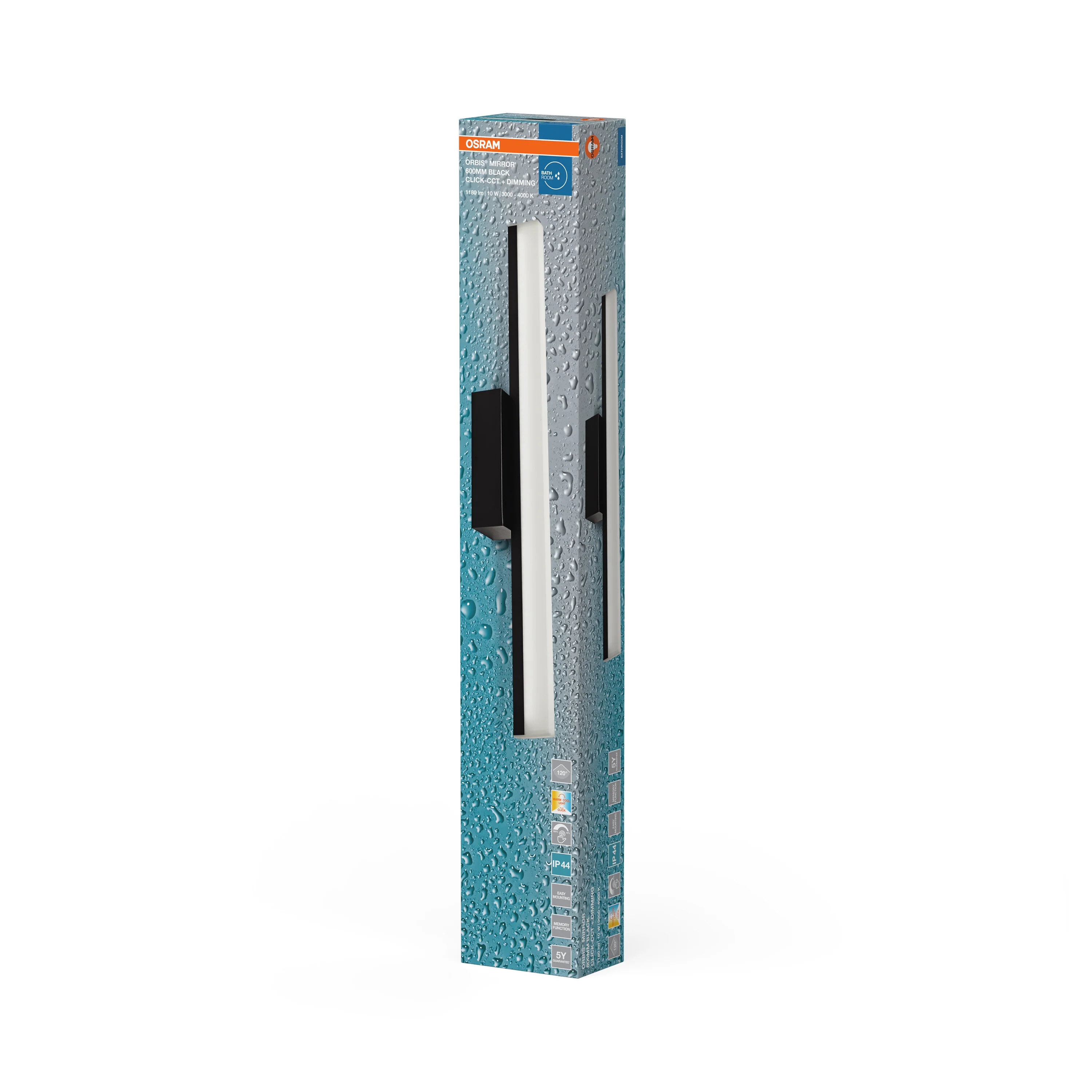 OSRAM Orbis Mirror Lustro 60cm Click CCT DIM IP44 czarne - Image 6