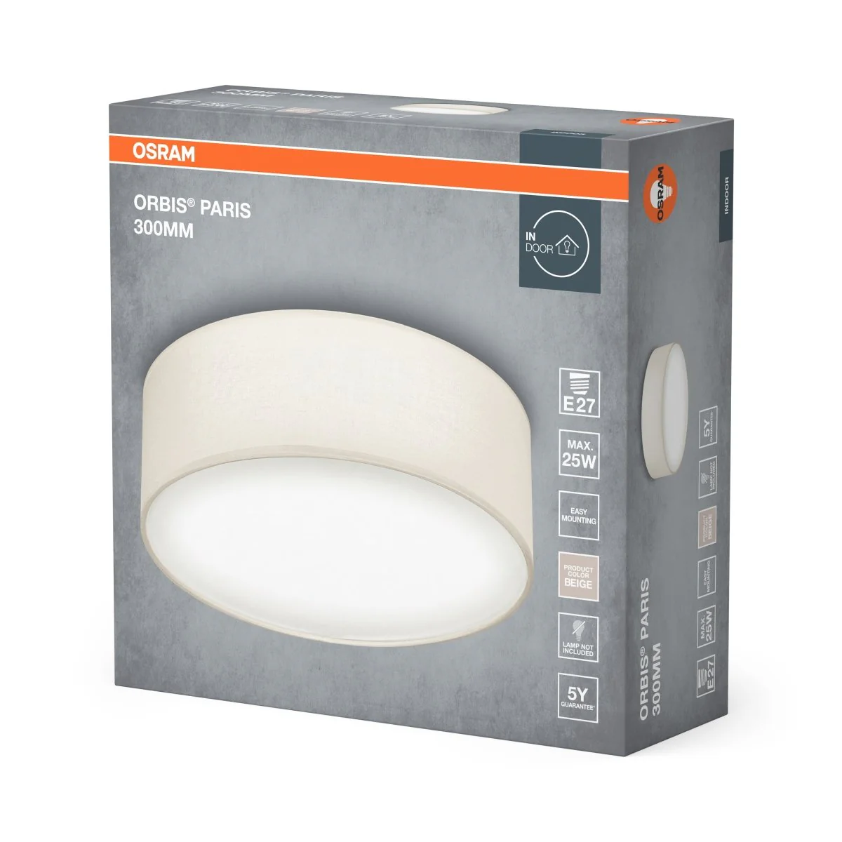 OSRAM ORBIS PARIS 300mm 1xE27 beżowy - Image 2