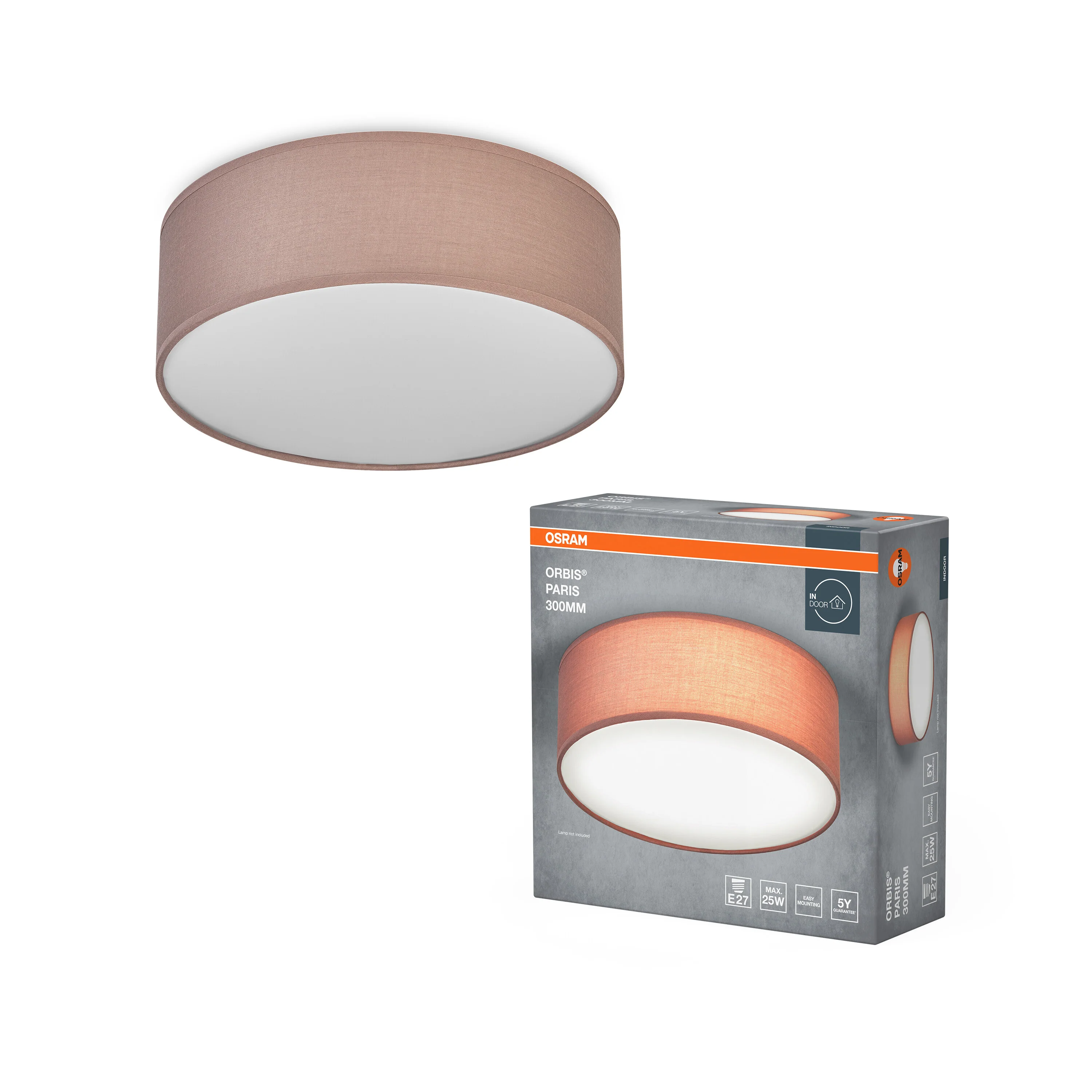 OSRAM ORBIS PARIS 300mm 1xE27 brązowy - Image 5
