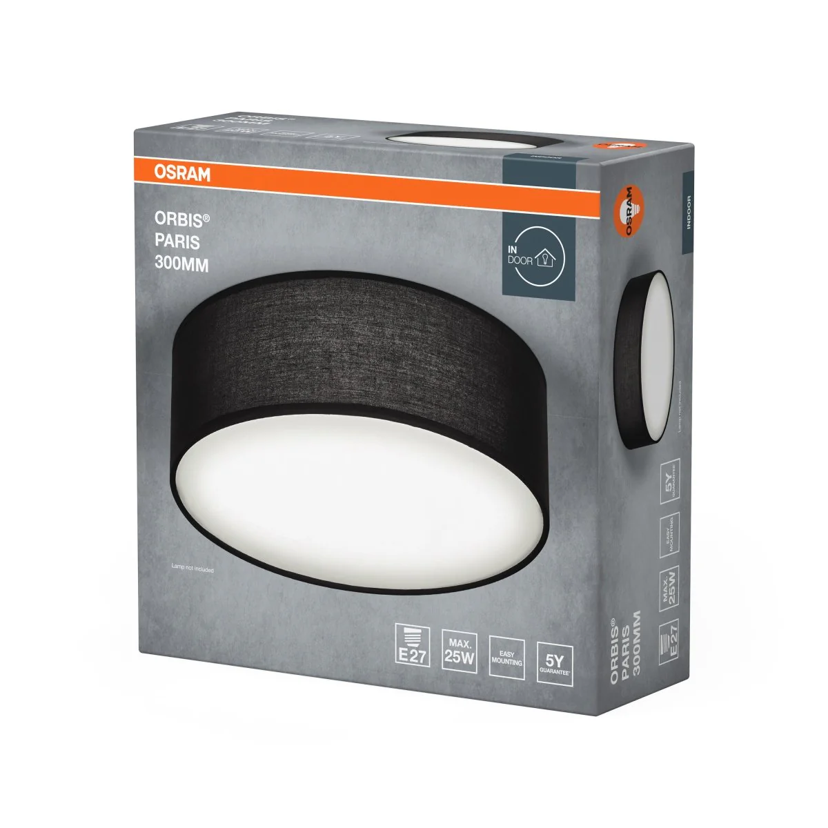 OSRAM ORBIS PARIS 300mm 1xE27 czarny - Image 2