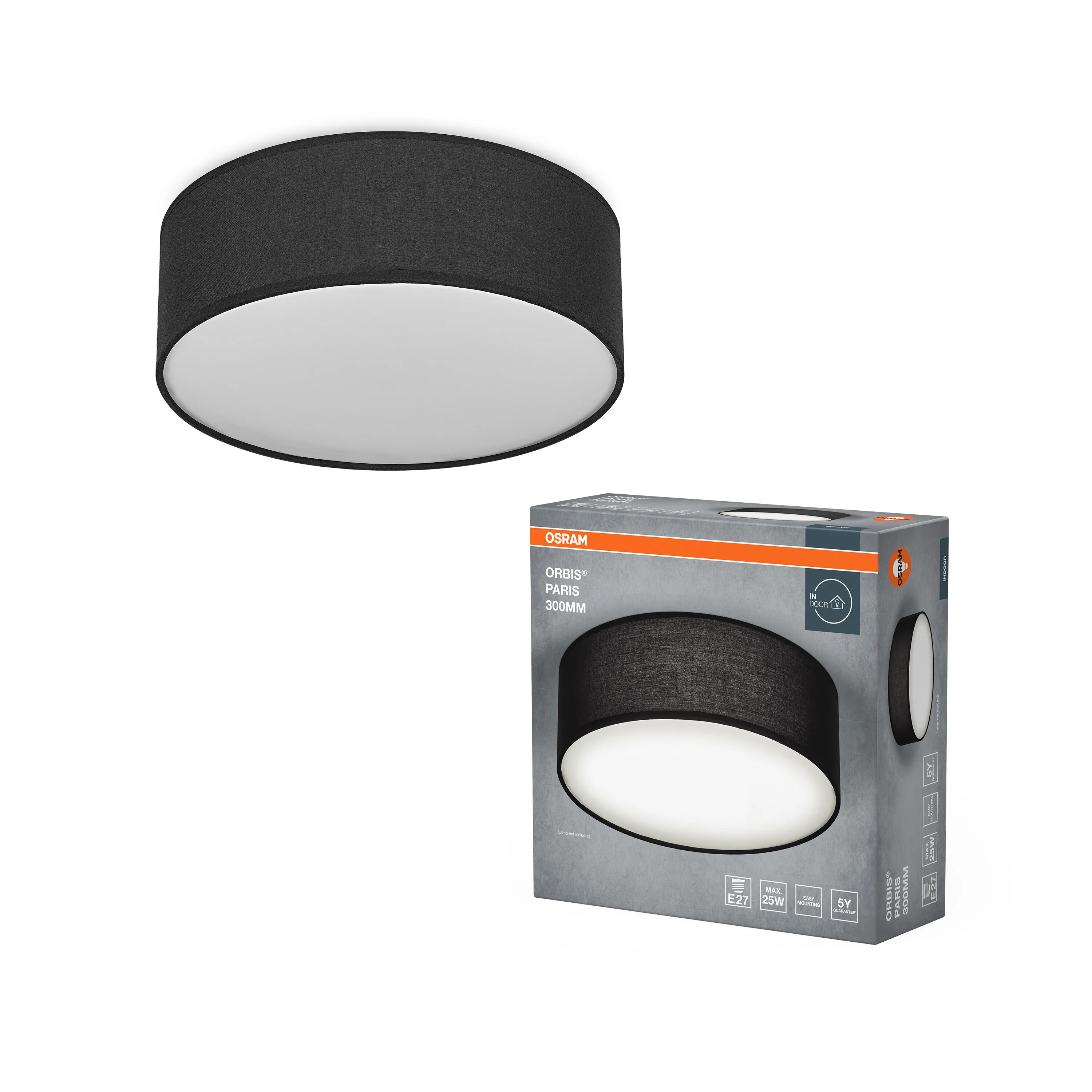 OSRAM ORBIS PARIS 300mm 1xE27 czarny - Image 5