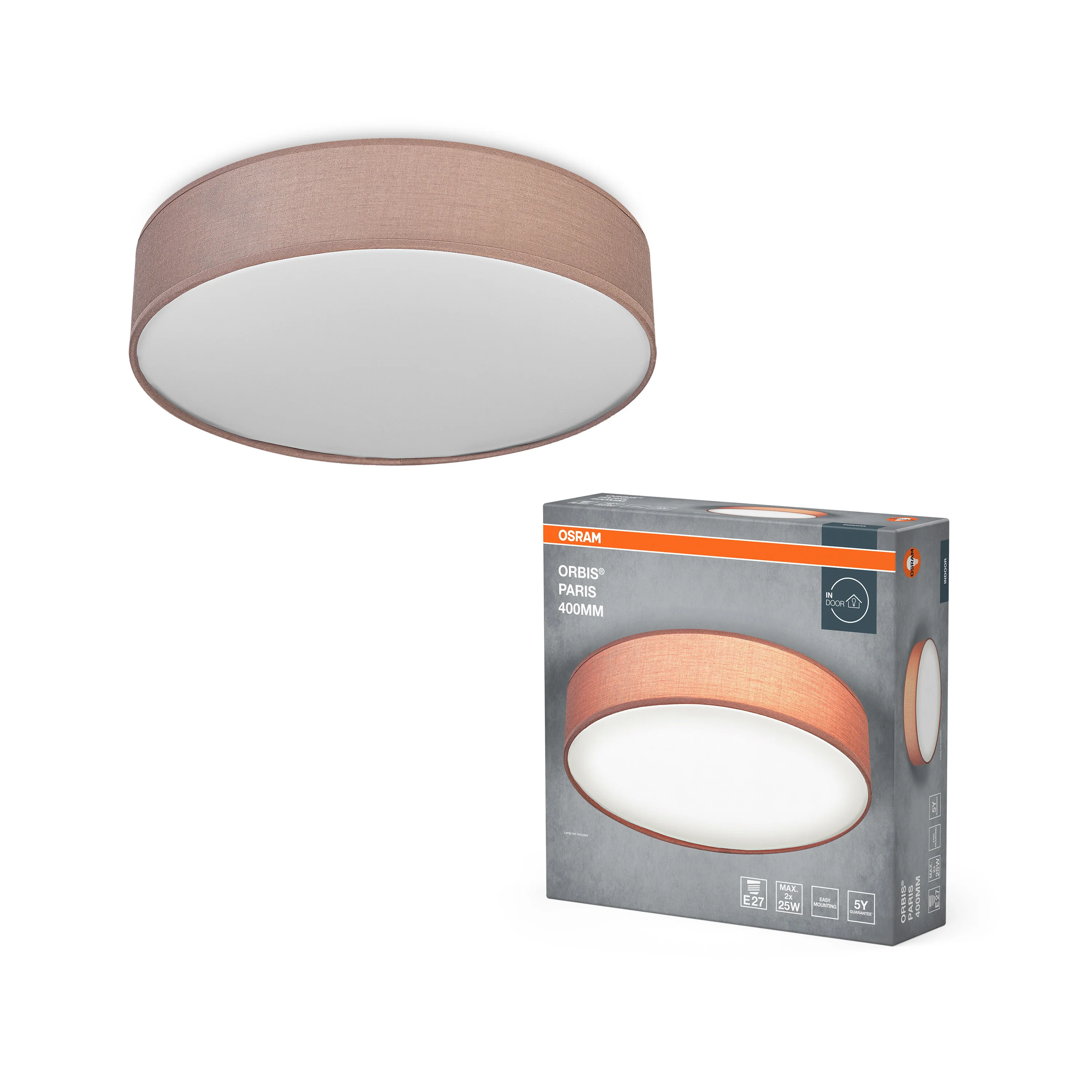 OSRAM ORBIS PARIS 400mm 2xE27 brązowy - Image 5