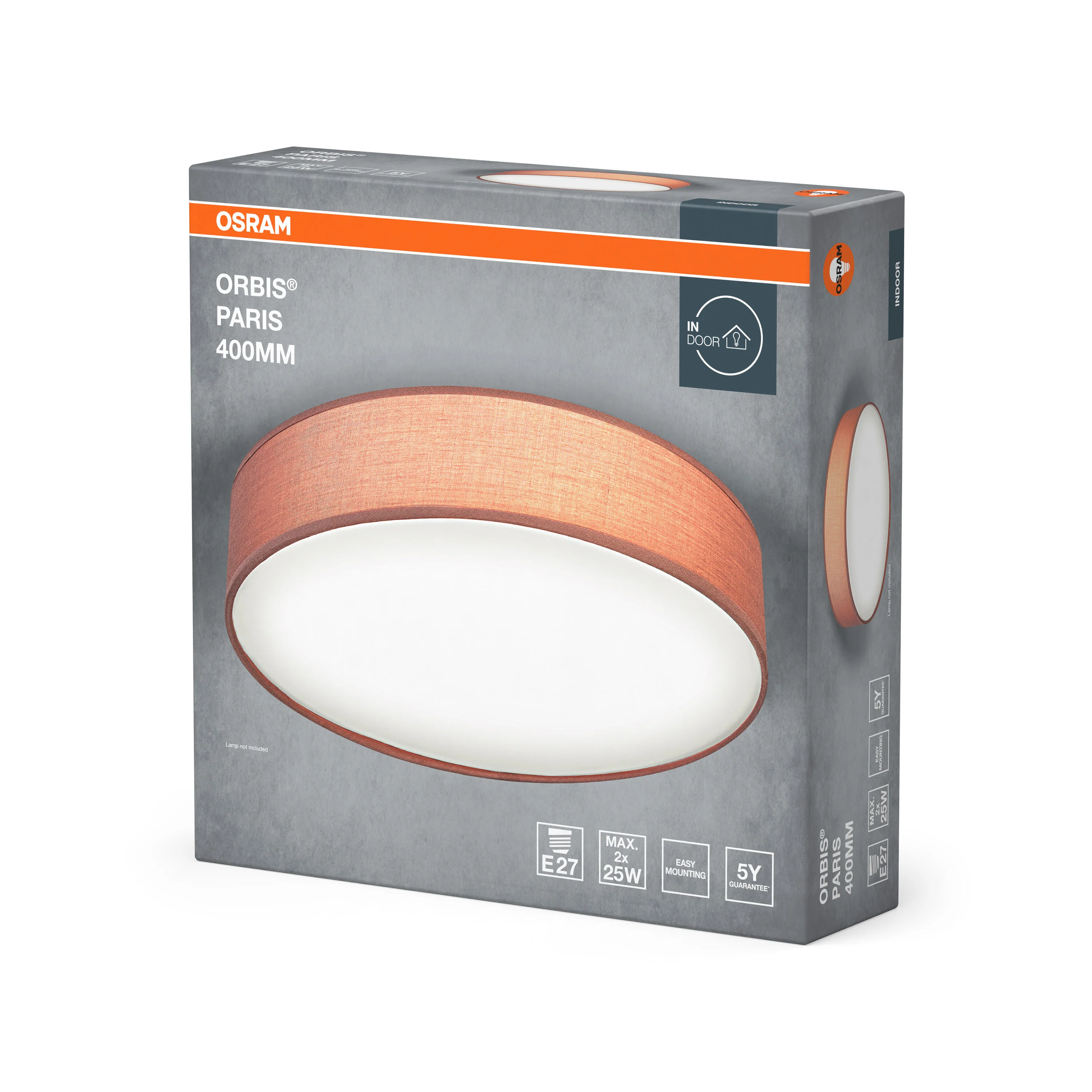 OSRAM ORBIS PARIS 400mm 2xE27 brązowy - Image 6