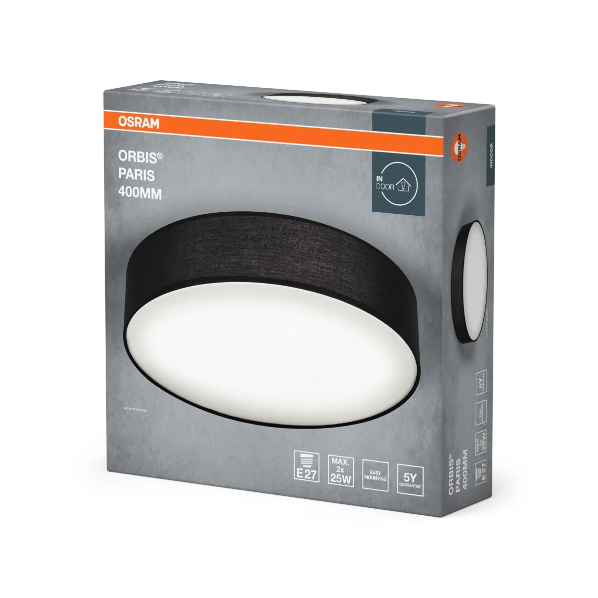 OSRAM ORBIS PARIS 400mm 2xE27 czarny - Image 2