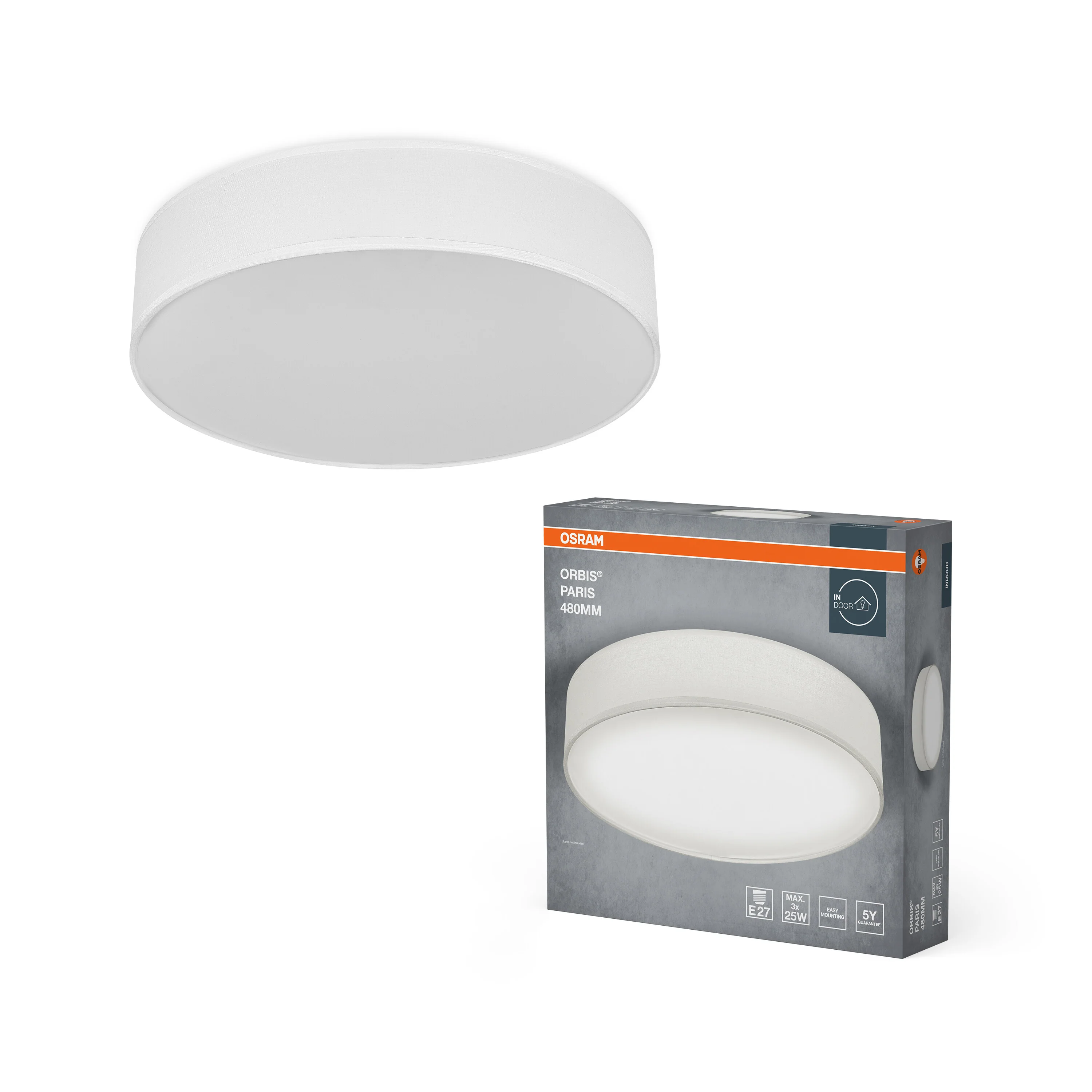 OSRAM ORBIS PARIS 480mm 3xE27 biały - Image 5