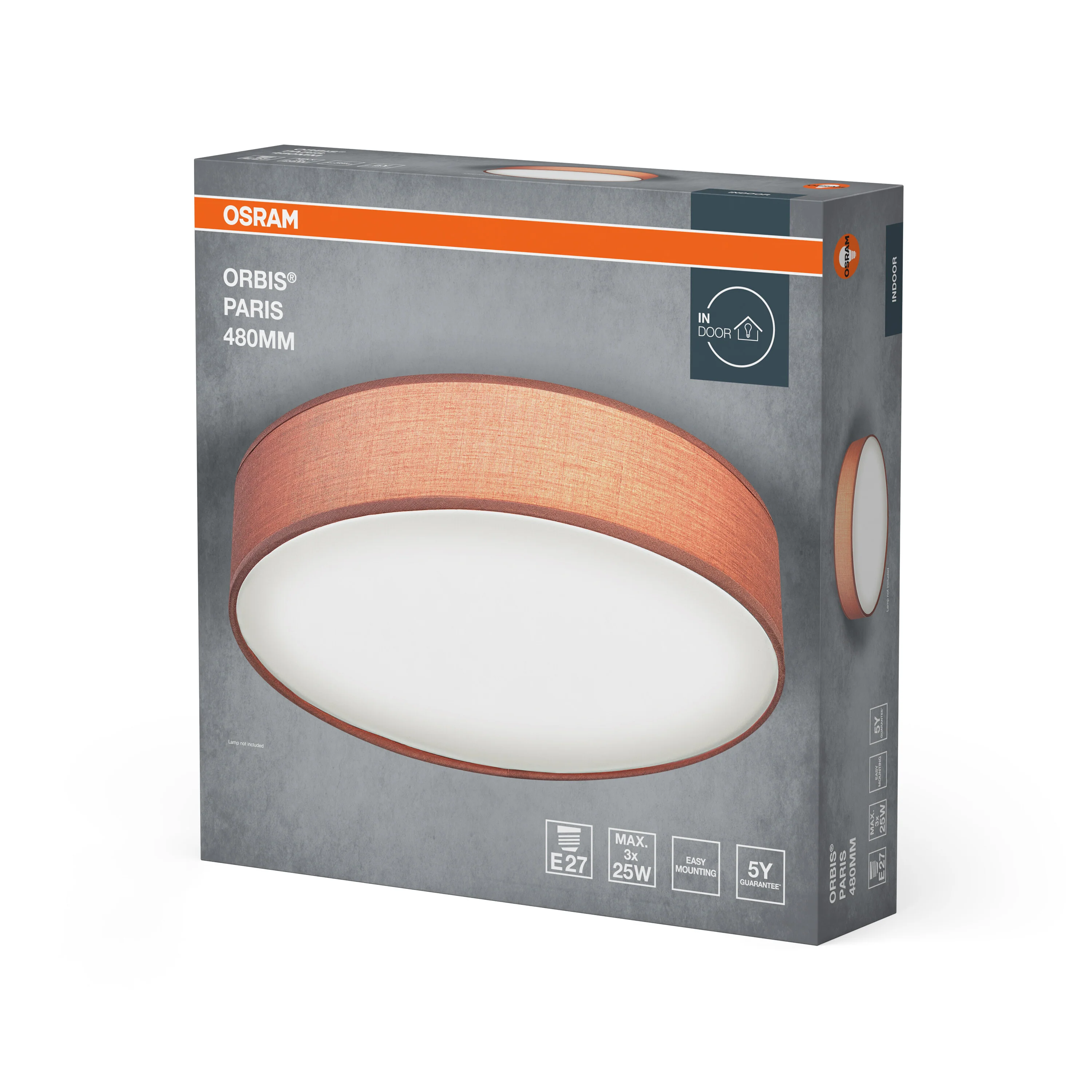 OSRAM ORBIS PARIS 480mm 3xE27 brązowy - Image 6
