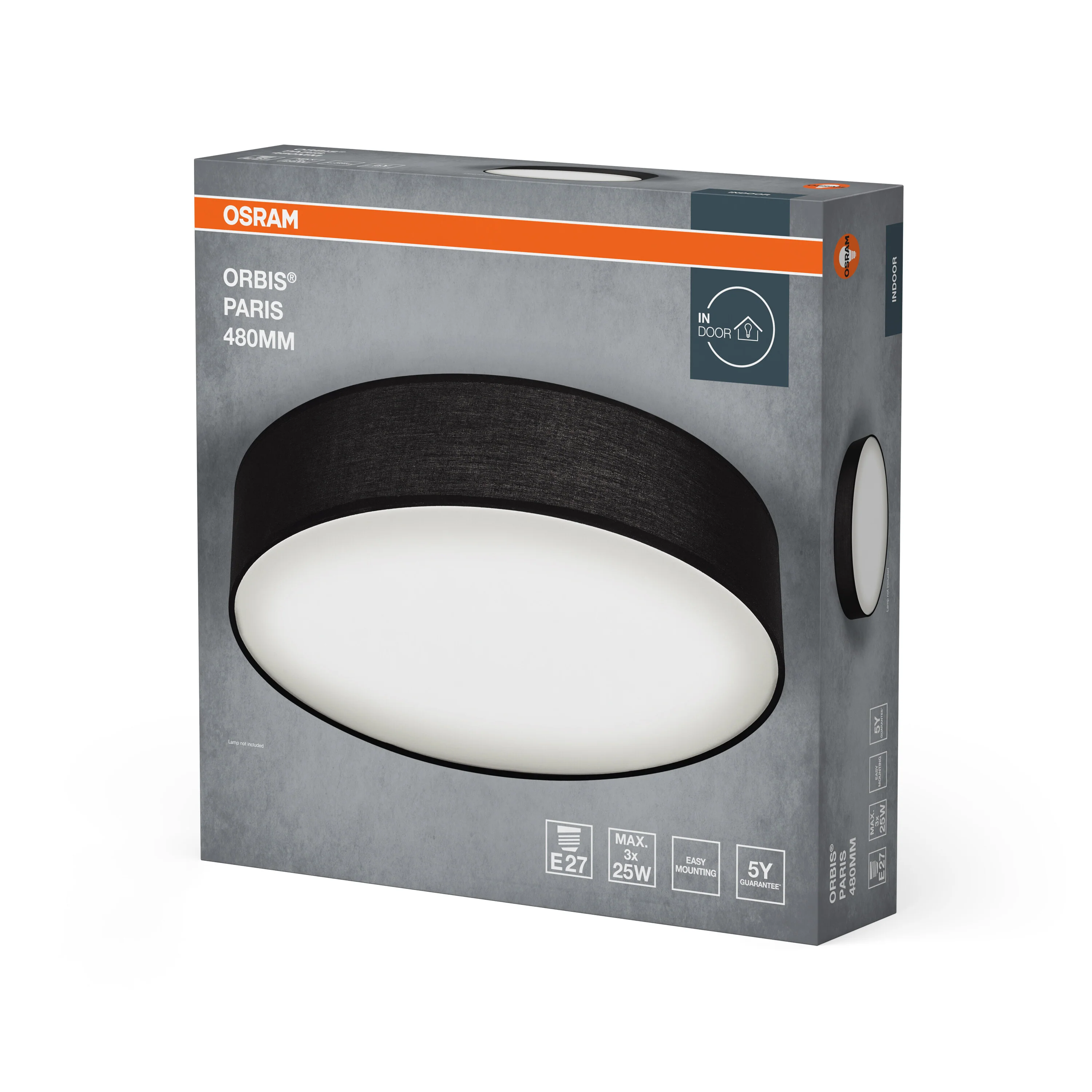 OSRAM ORBIS PARIS 480mm 3xE27 czarny - Image 6