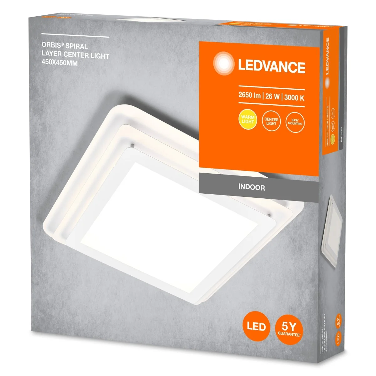OSRAM ORBIS SPIRAL LAYERS kwadratowa 26W biały - Image 2