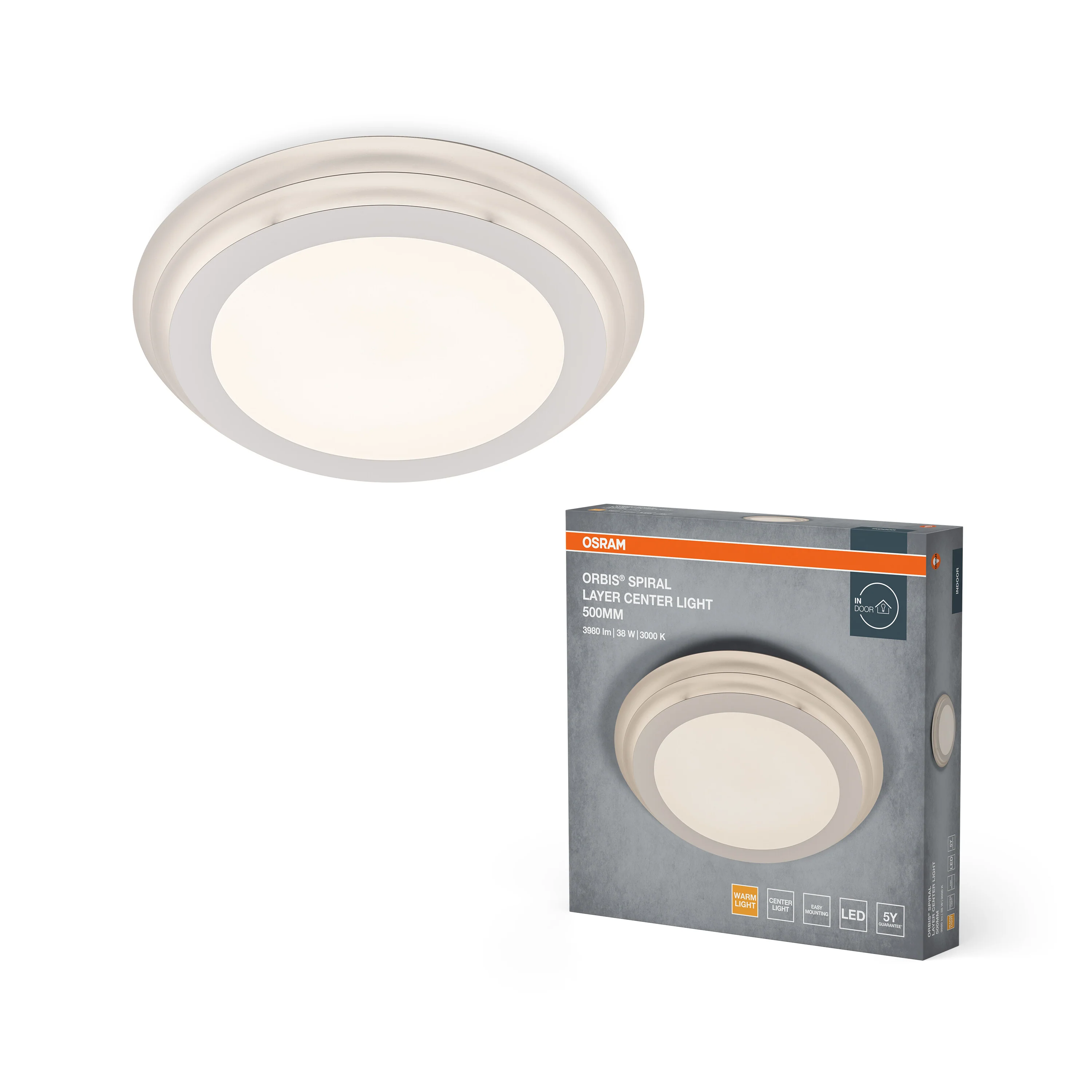 OSRAM Orbis Spiral Layers Lampa okrągła 38W biała - Image 5
