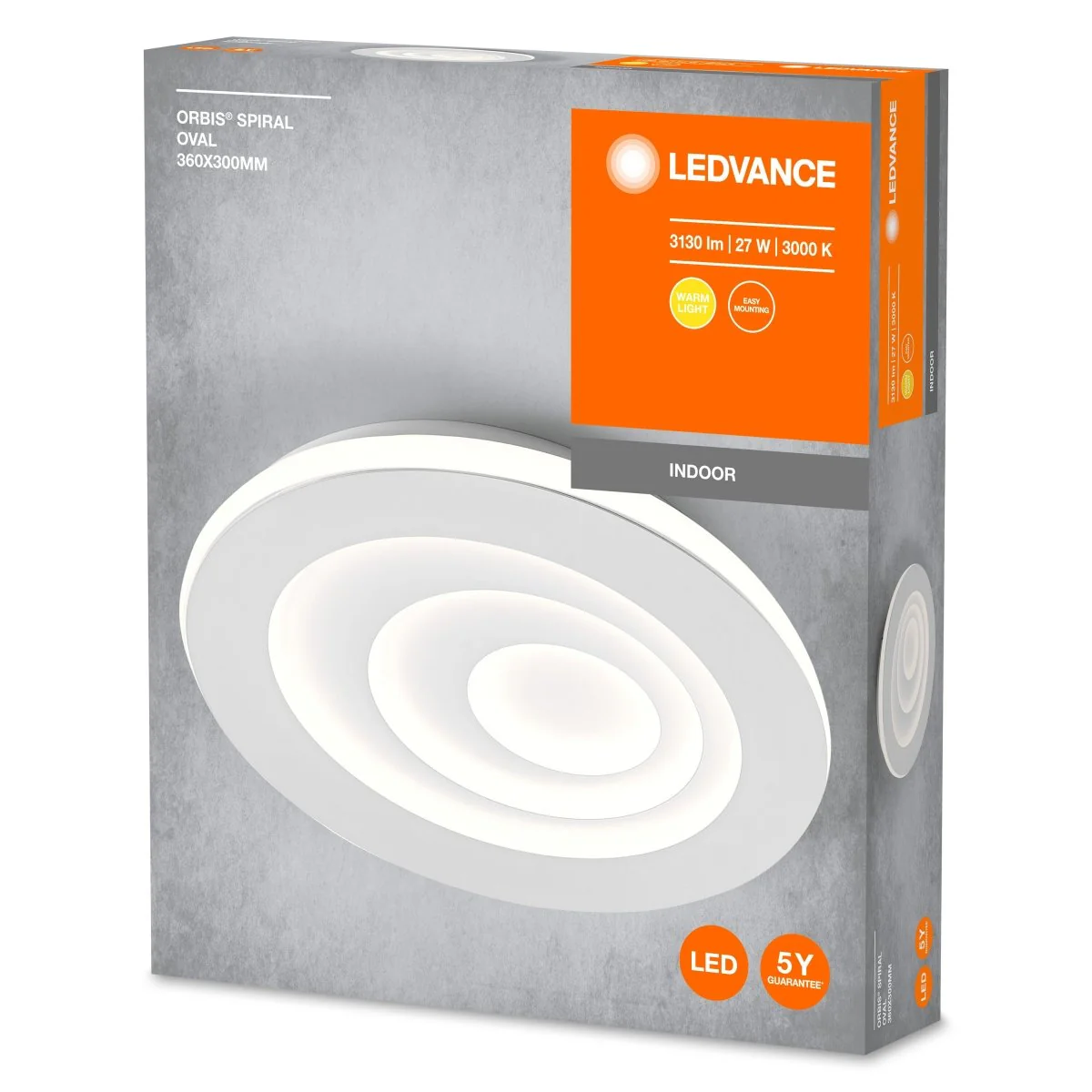 OSRAM ORBIS SPIRAL OVAL 360 mm 27W biały - Image 2