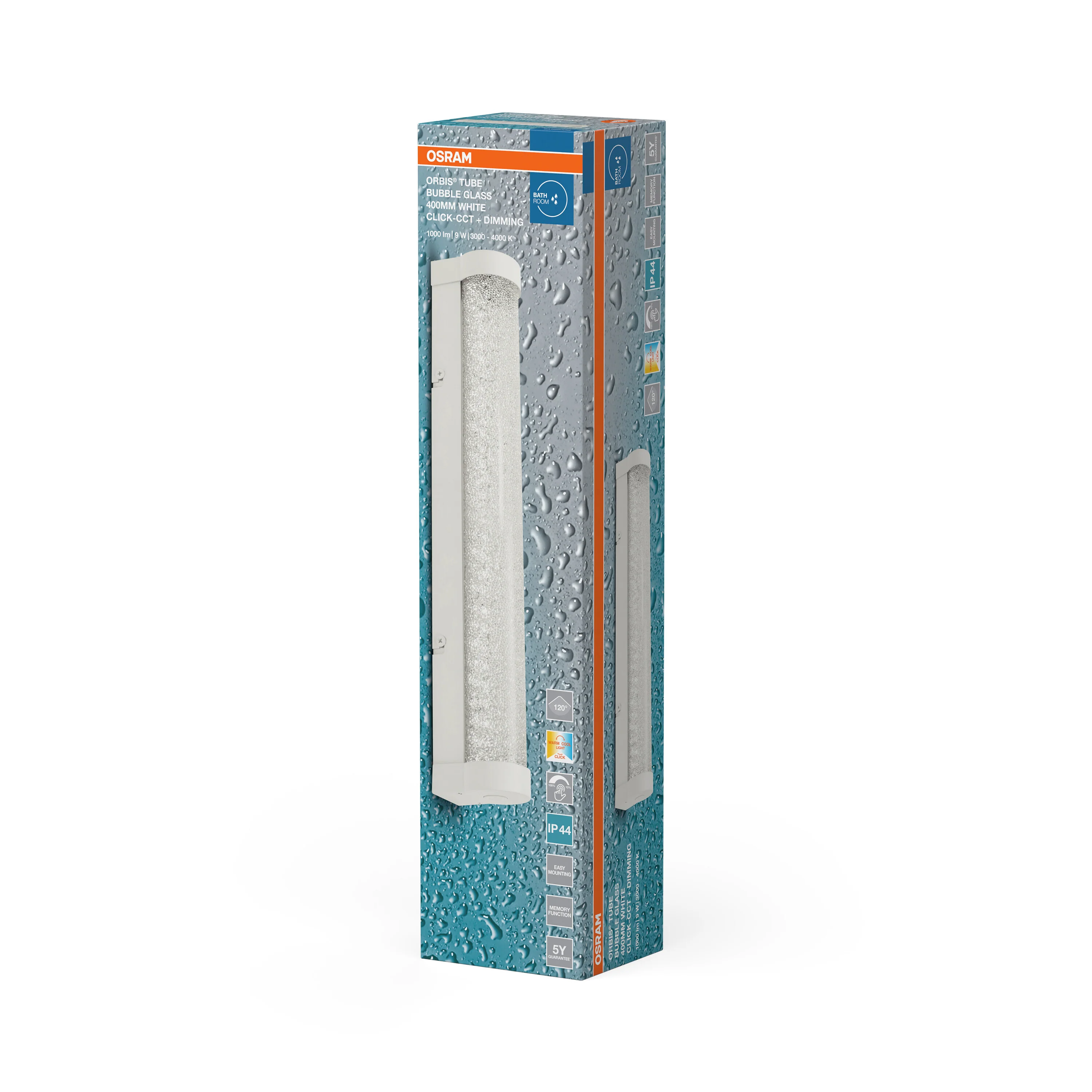 OSRAM Orbis Tube Bubble Glass 40cm Click CCT DIM IP44 białe - Image 6