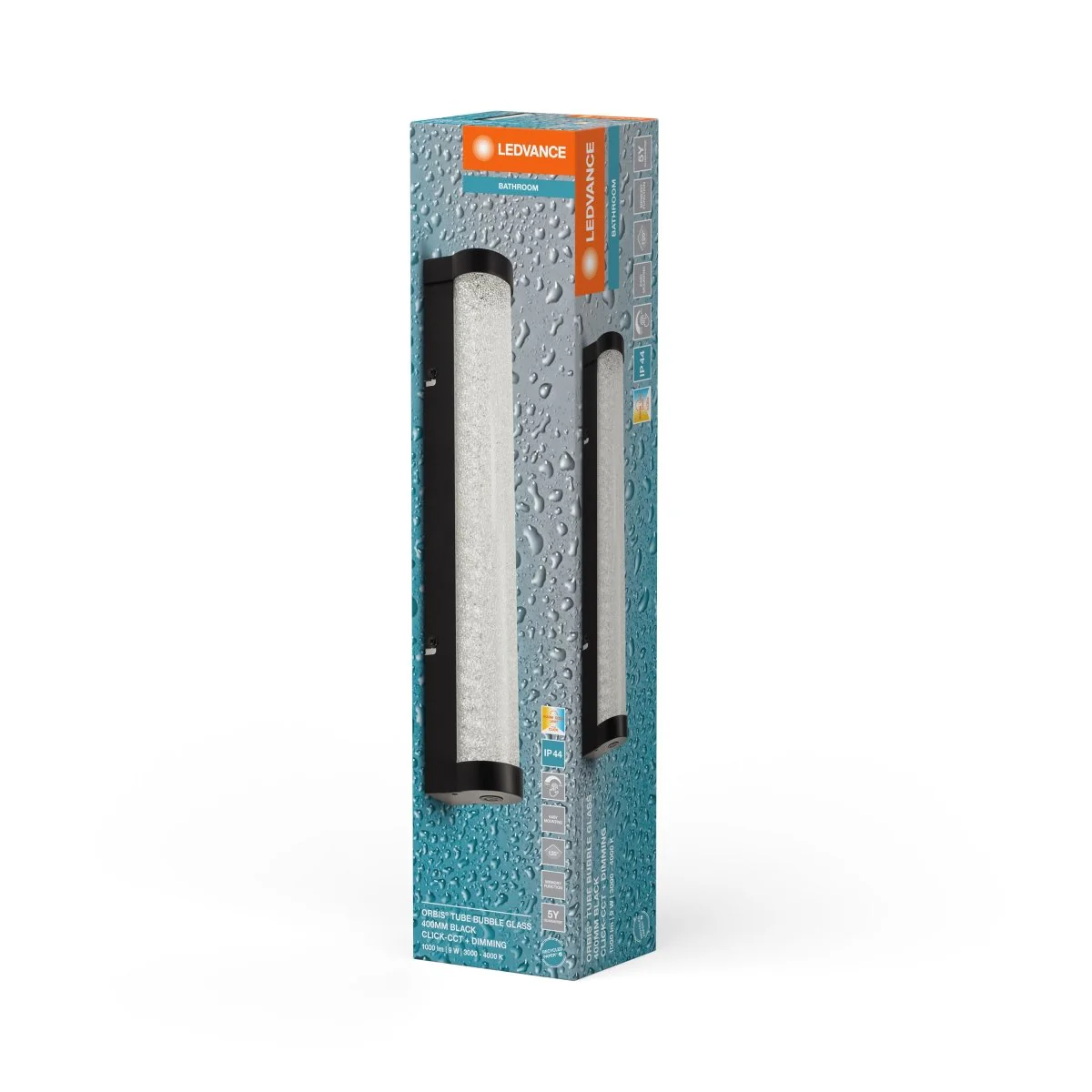 OSRAM Orbis Tube Bubble Glass 40CM Click CCT DIM IP44 czarny - Image 2