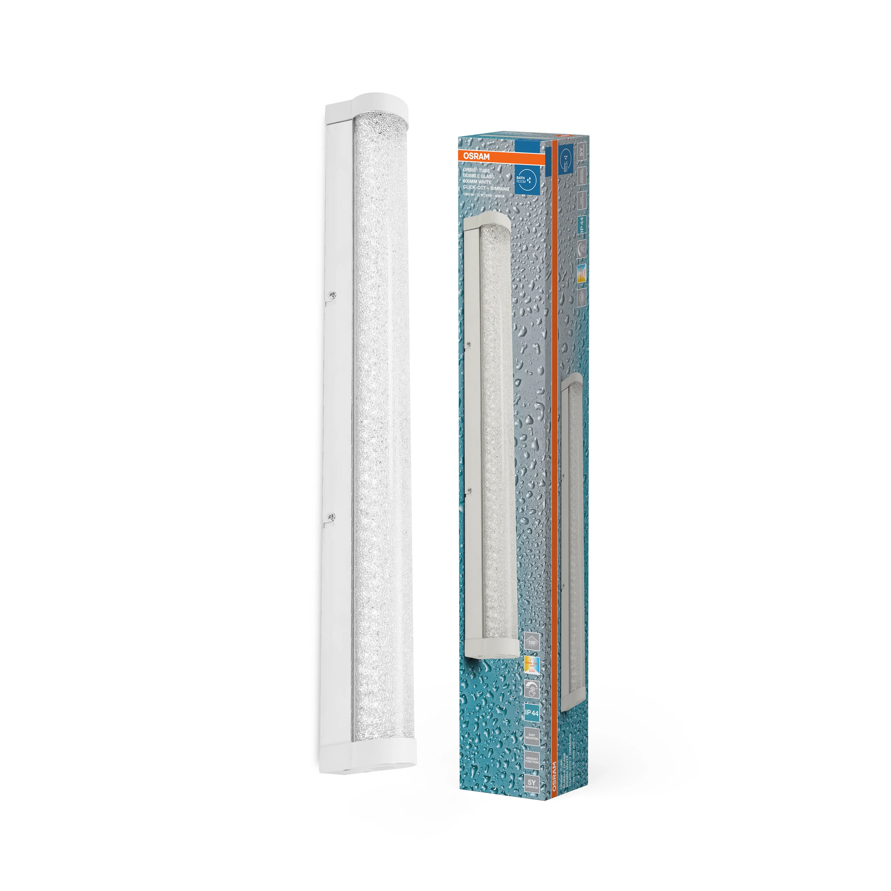 OSRAM Orbis Tube Bubble Glass 60cm Click CCT DIM IP44 biała - Image 5