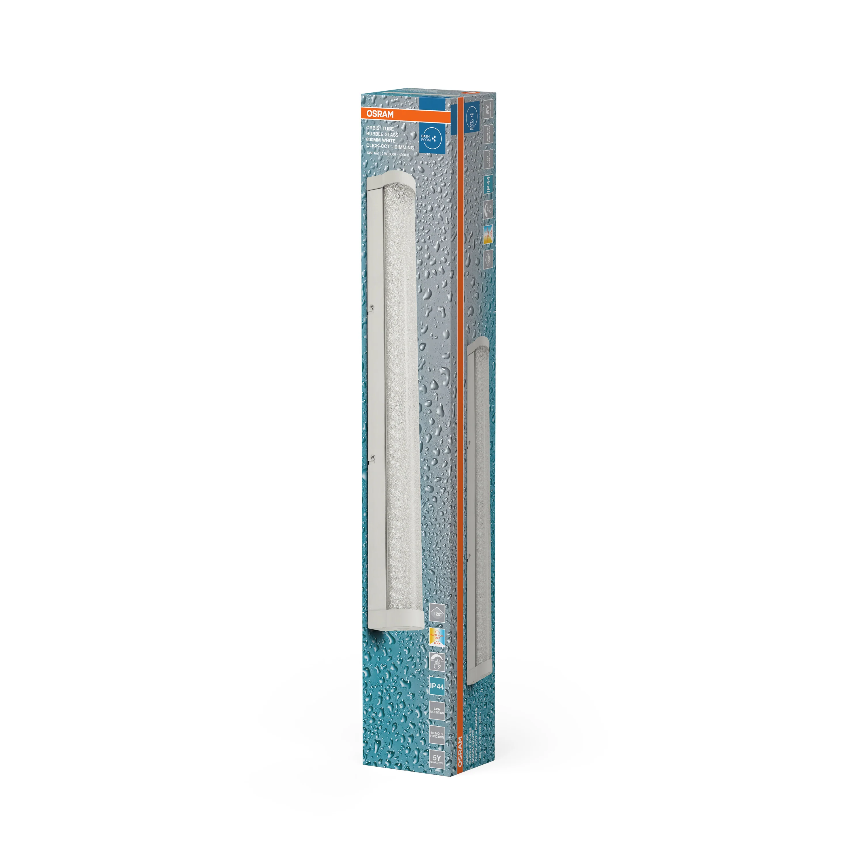 OSRAM Orbis Tube Bubble Glass 60cm Click CCT DIM IP44 biała - Image 6