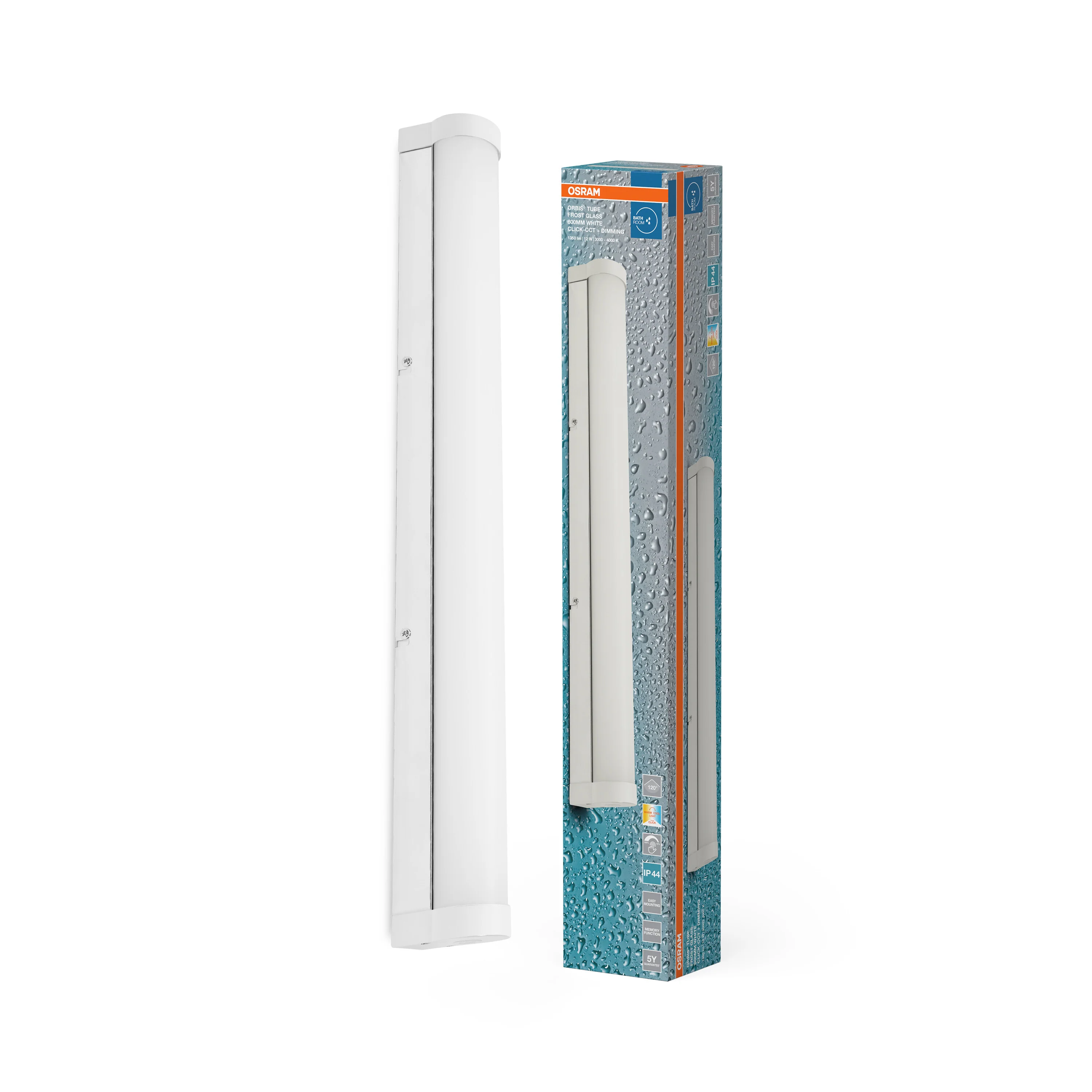 OSRAM Orbis Tube Frost Glass 60cm Click CCT DIM IP44 biała - Image 5