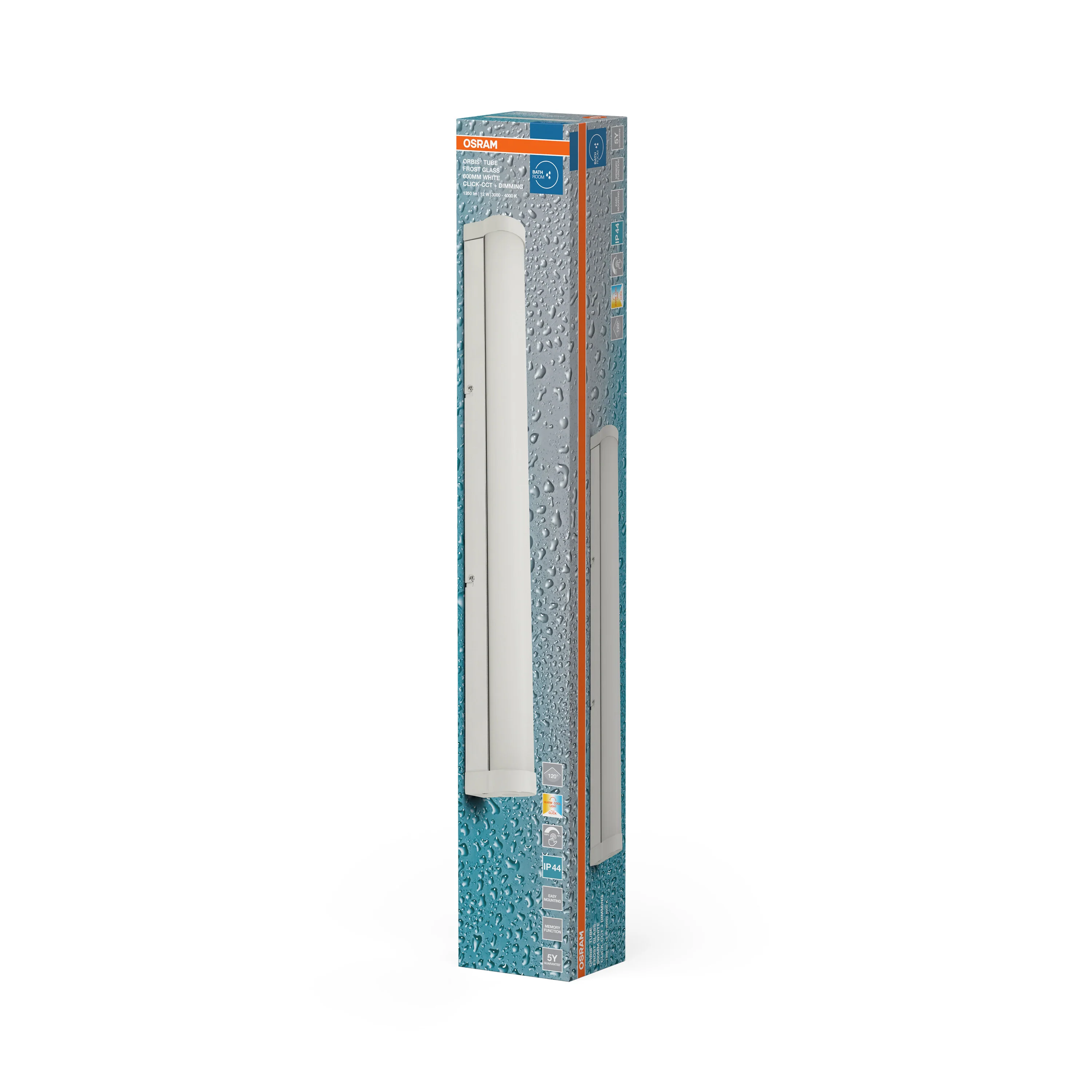 OSRAM Orbis Tube Frost Glass 60cm Click CCT DIM IP44 biała - Image 6