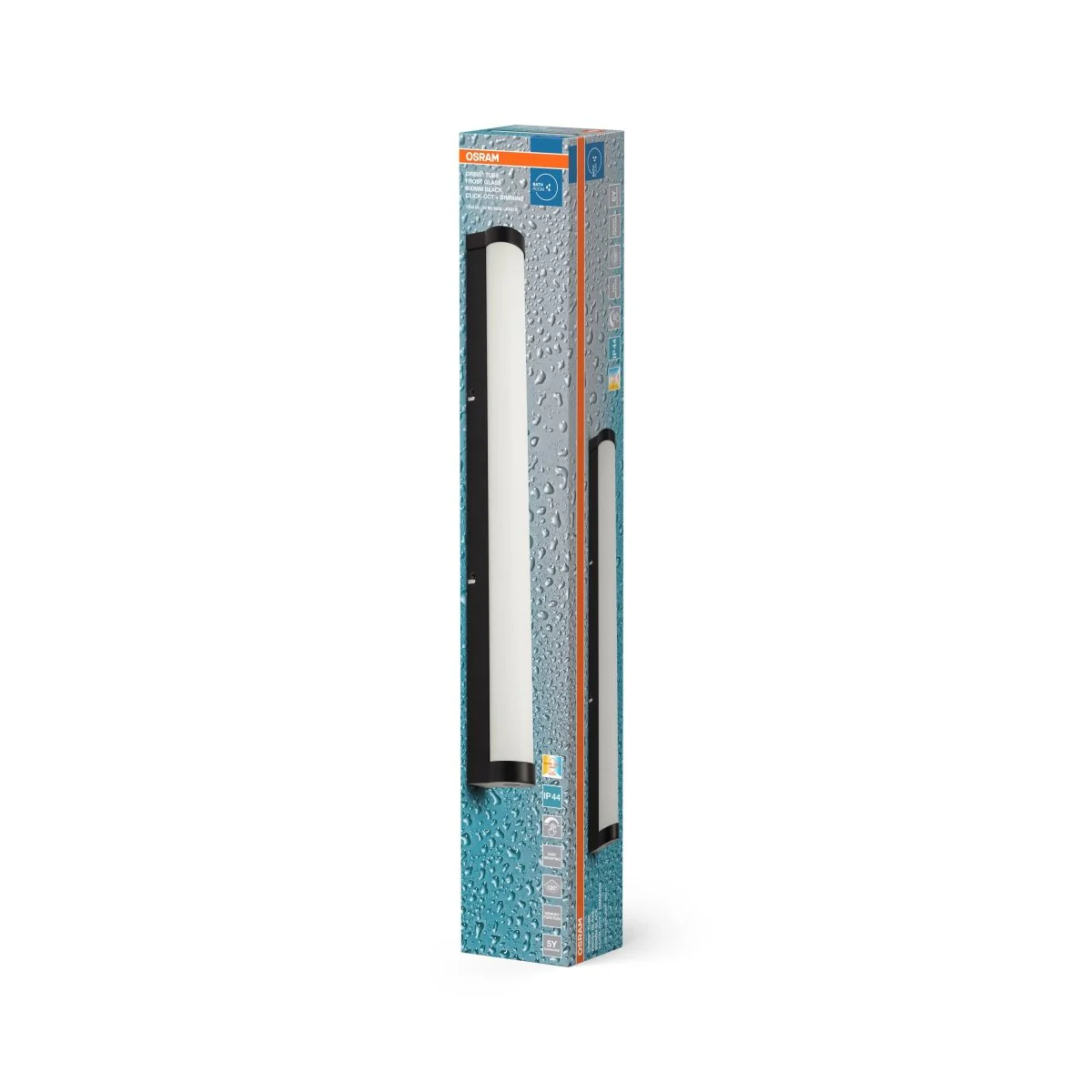 OSRAM Orbis Tube Frost Glass 60cm Click CCT DIM IP44 czarna - Image 2