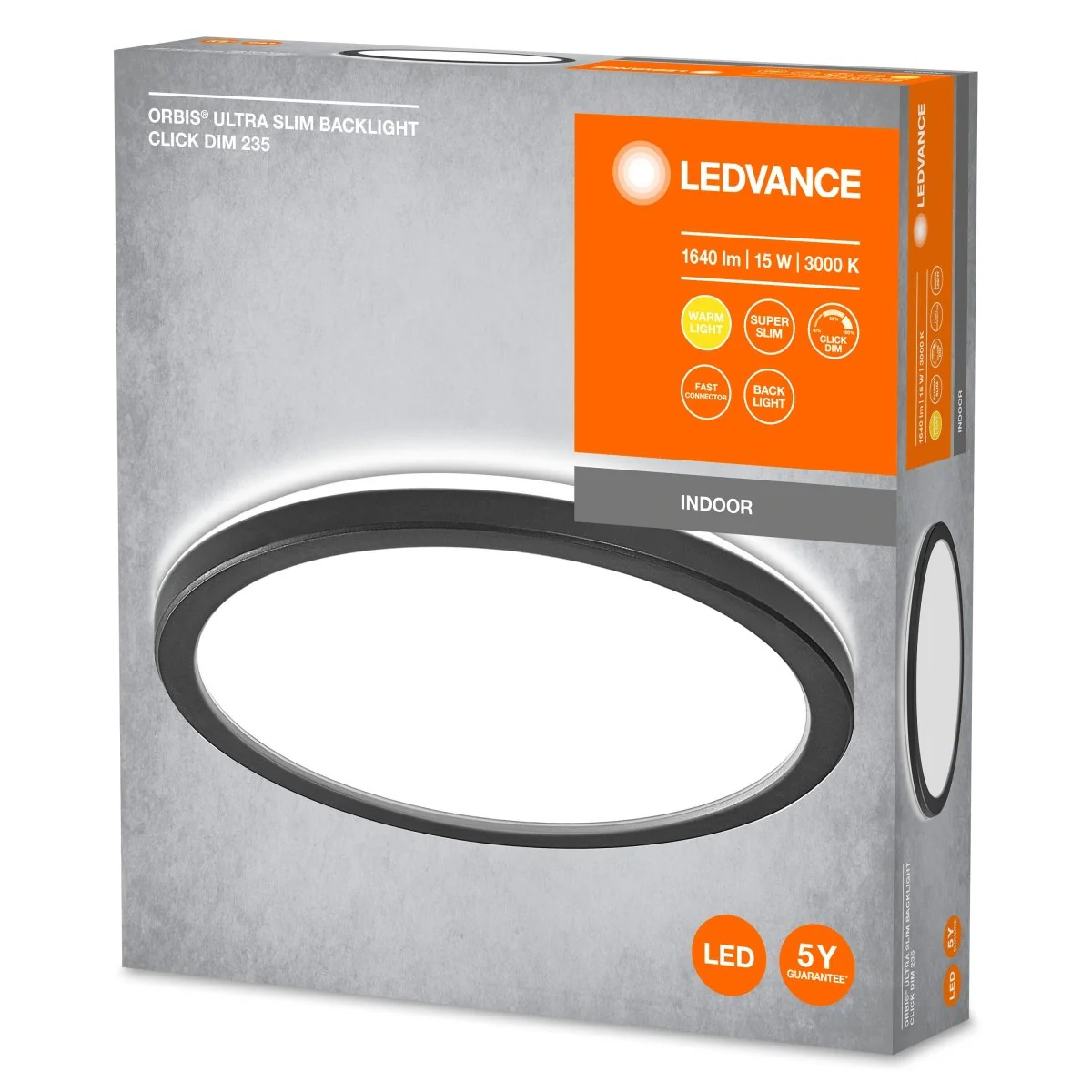 OSRAM ORBIS ULTRA SLIM CLICK DIM 235 mm czarny 15W - Image 2