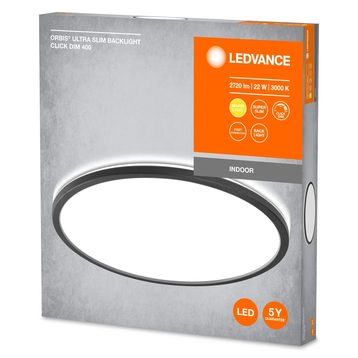 OSRAM ORBIS ULTRA SLIM CLICK DIM 400 mm czarny 22W - Image 2
