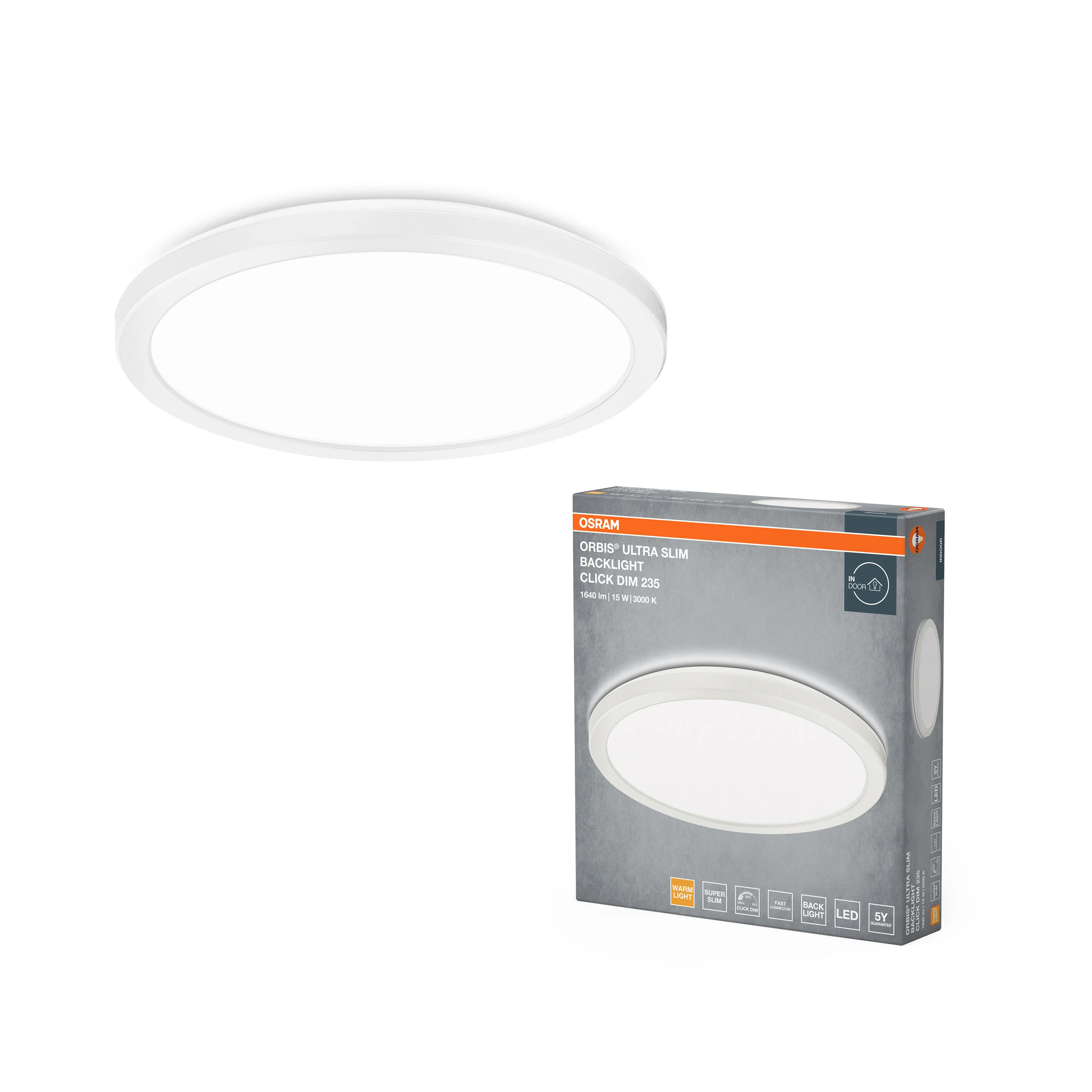 OSRAM ORBIS ULTRA SLIM CLICK DIM Click-Dim 235mm biały 15 W - Image 5