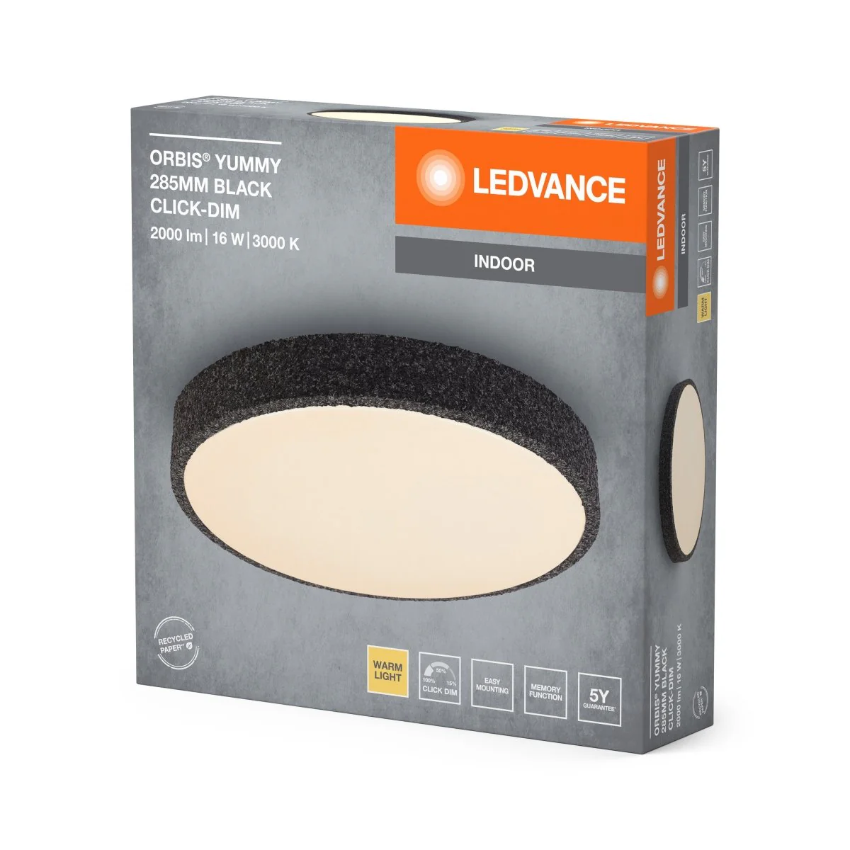 OSRAM Orbis Yummy 285MM 16W 830 Click DIM czarny - Image 2