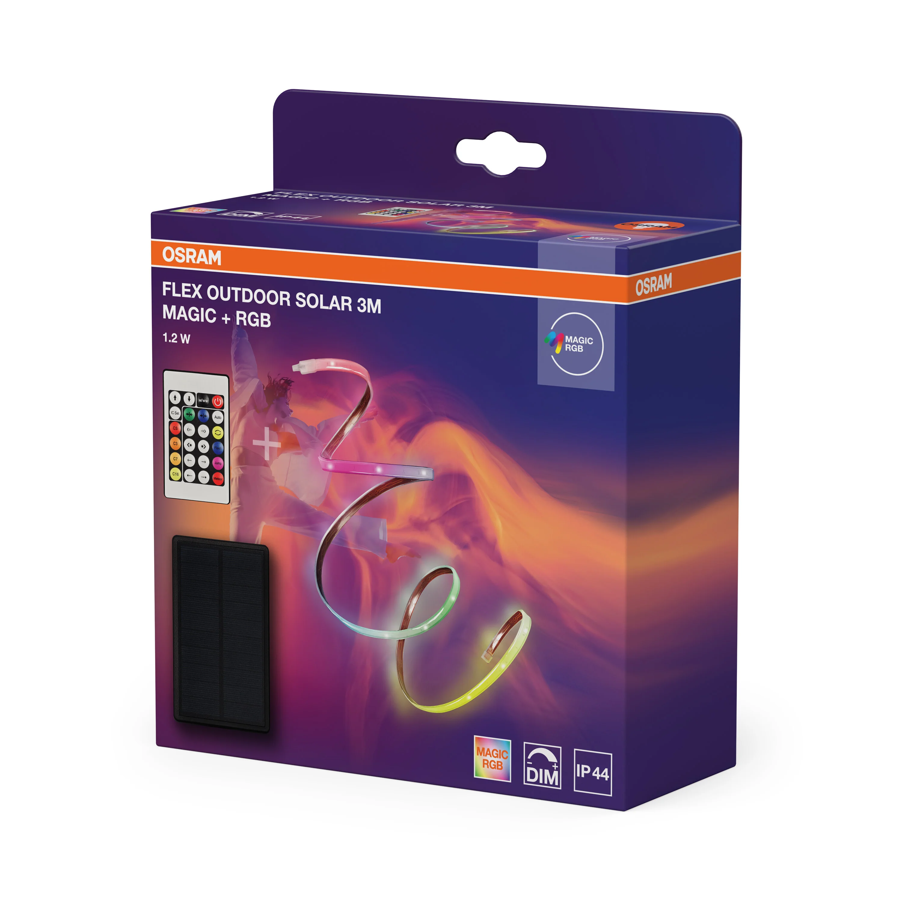 OSRAM OUTDOOR SOLAR STRIPS 3M Magic RGB z pilotem IP44 - Image 6