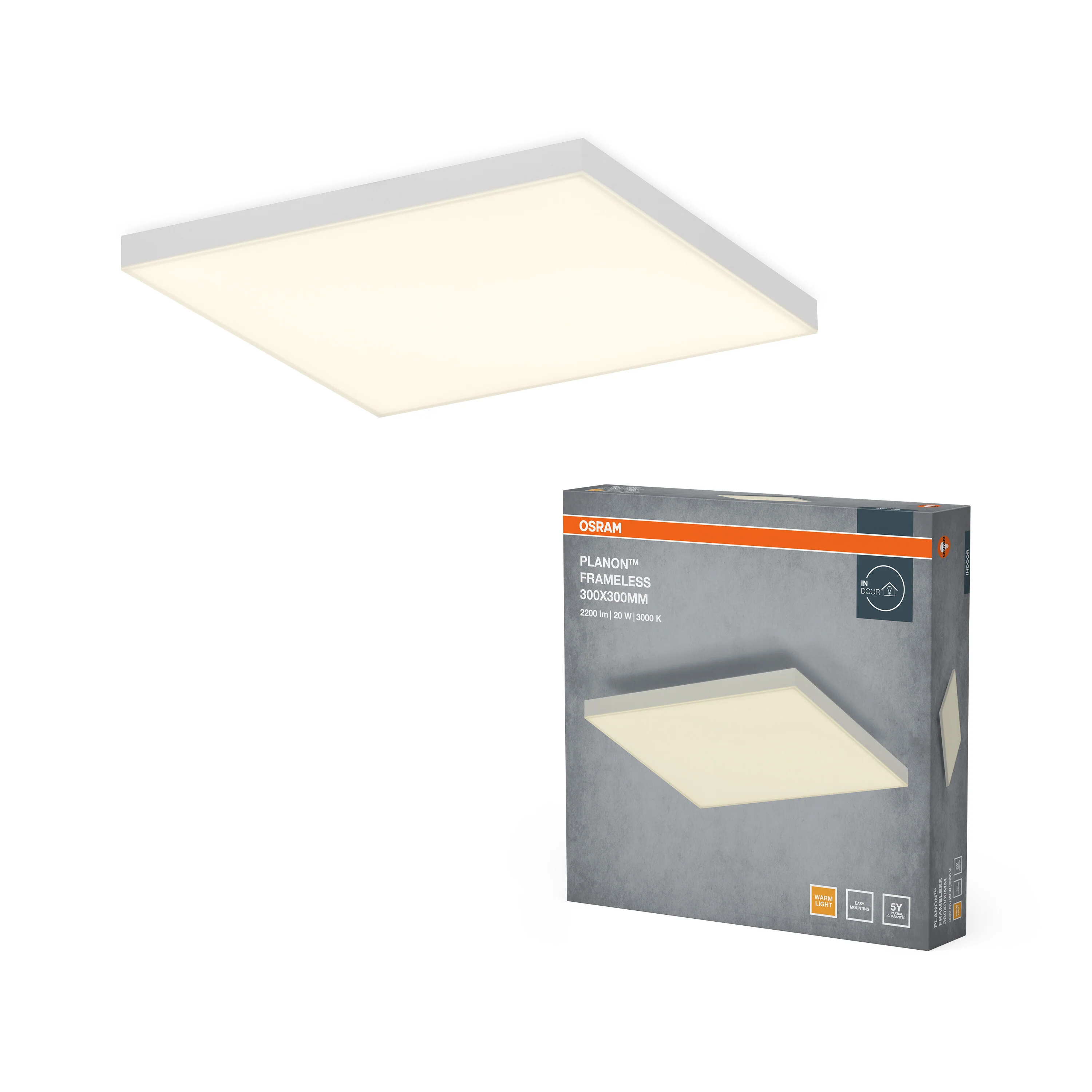 OSRAM PLANON™ Frameless 300x300mm 20W 830 biały - Image 5