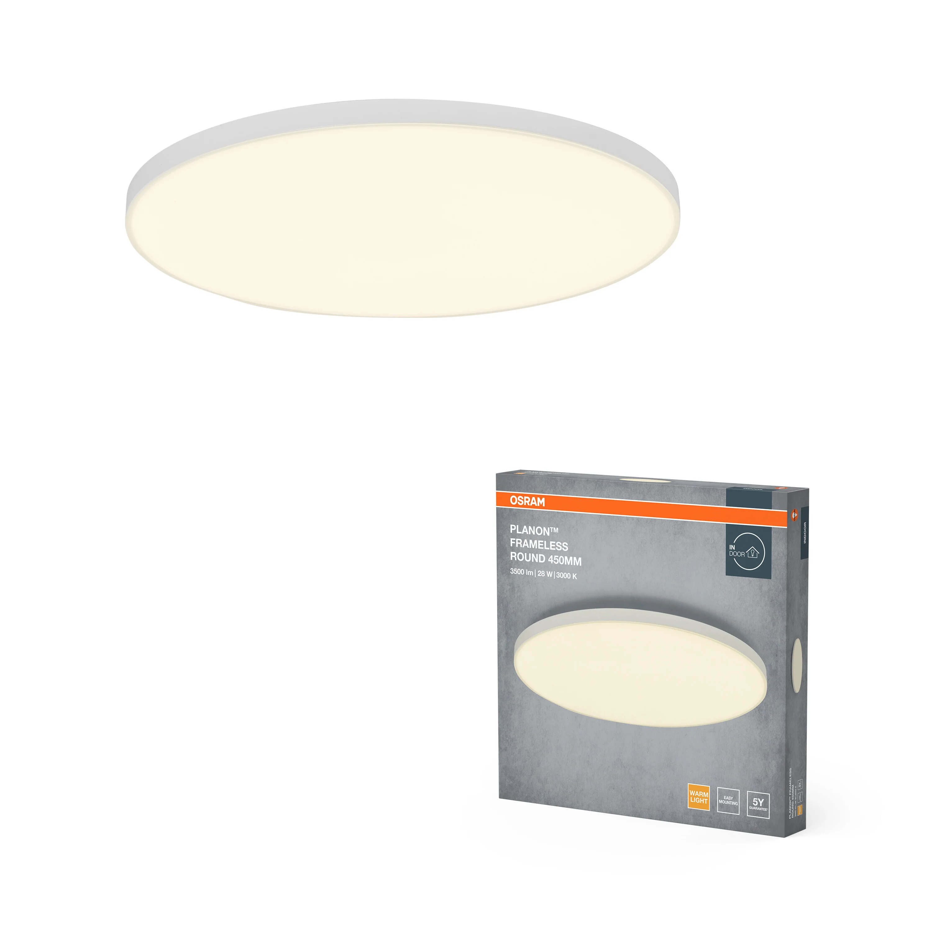 OSRAM PLANON™ Frameless okrągły 450mm 28W 830 biały - Image 5