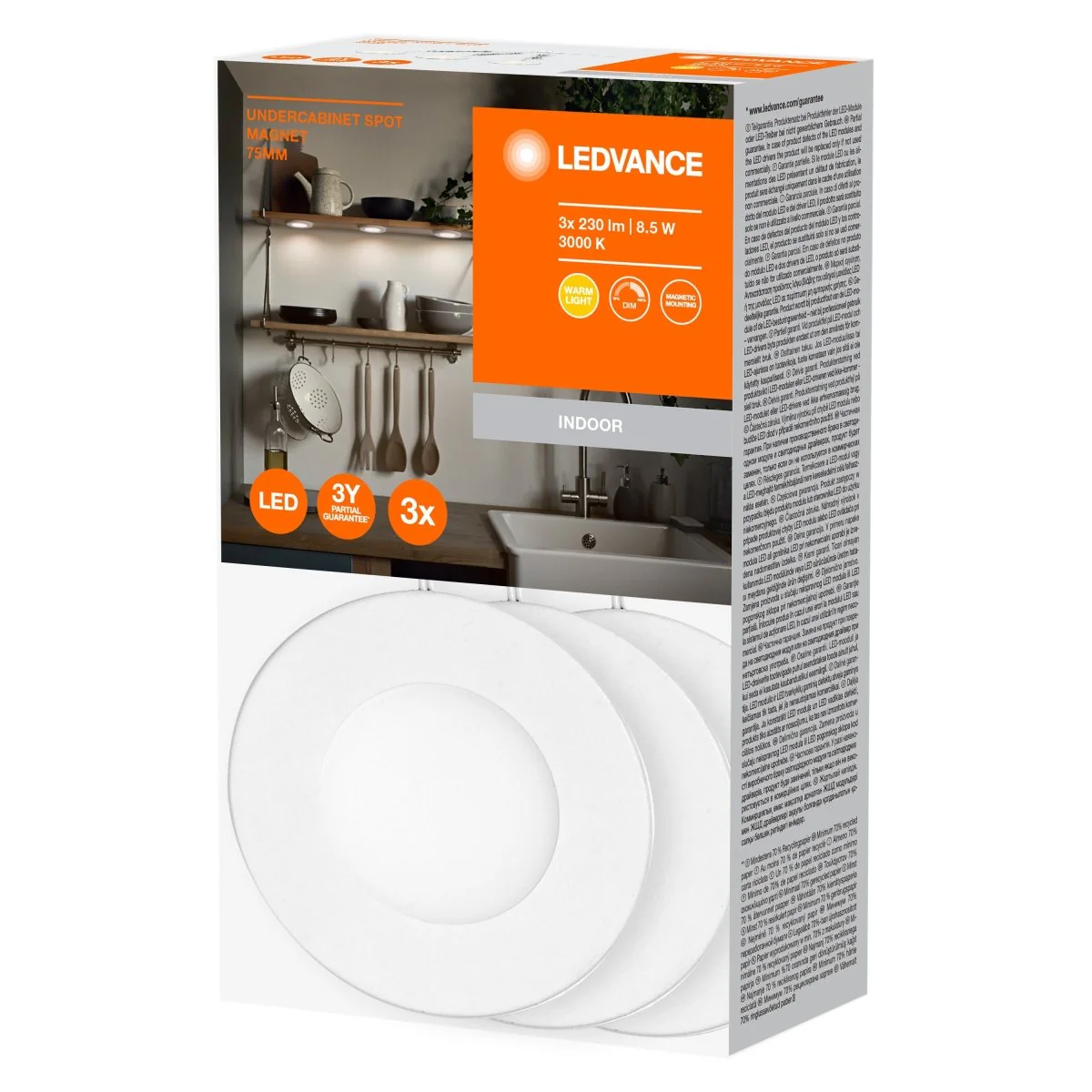 OSRAM Spot Magnet 75mm 8.5W 3000K - Image 2