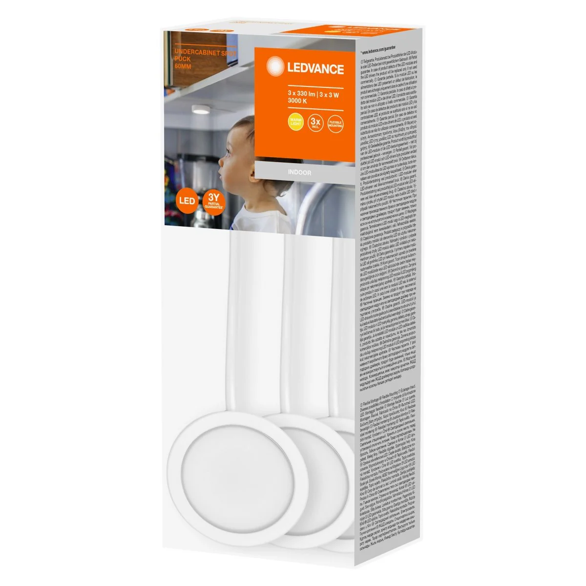 OSRAM Spot Puck 65mm 3 x 3W biały - Image 2