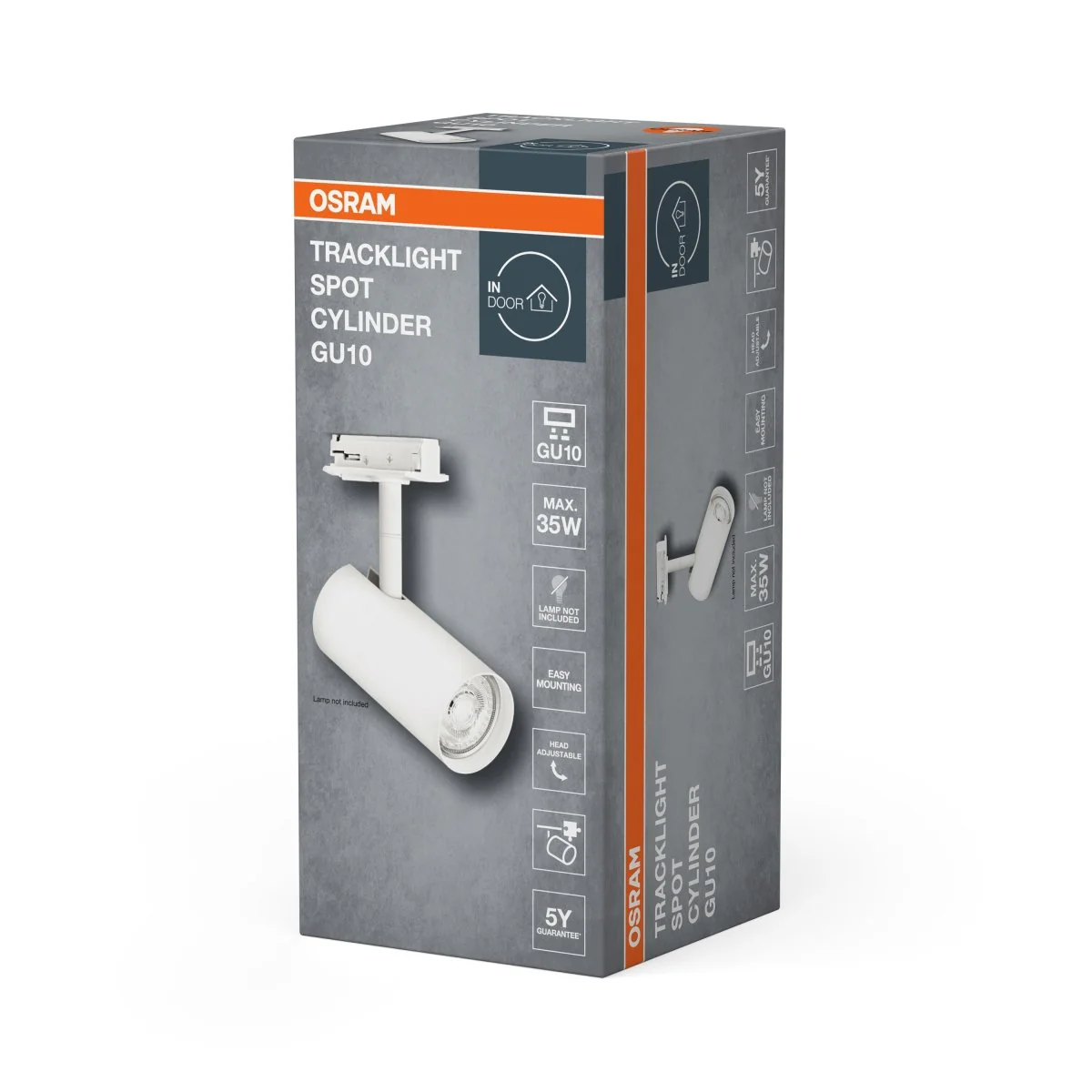 OSRAM TRACKLIGHT SPOT CYLINDER GU 10 biały - Image 2