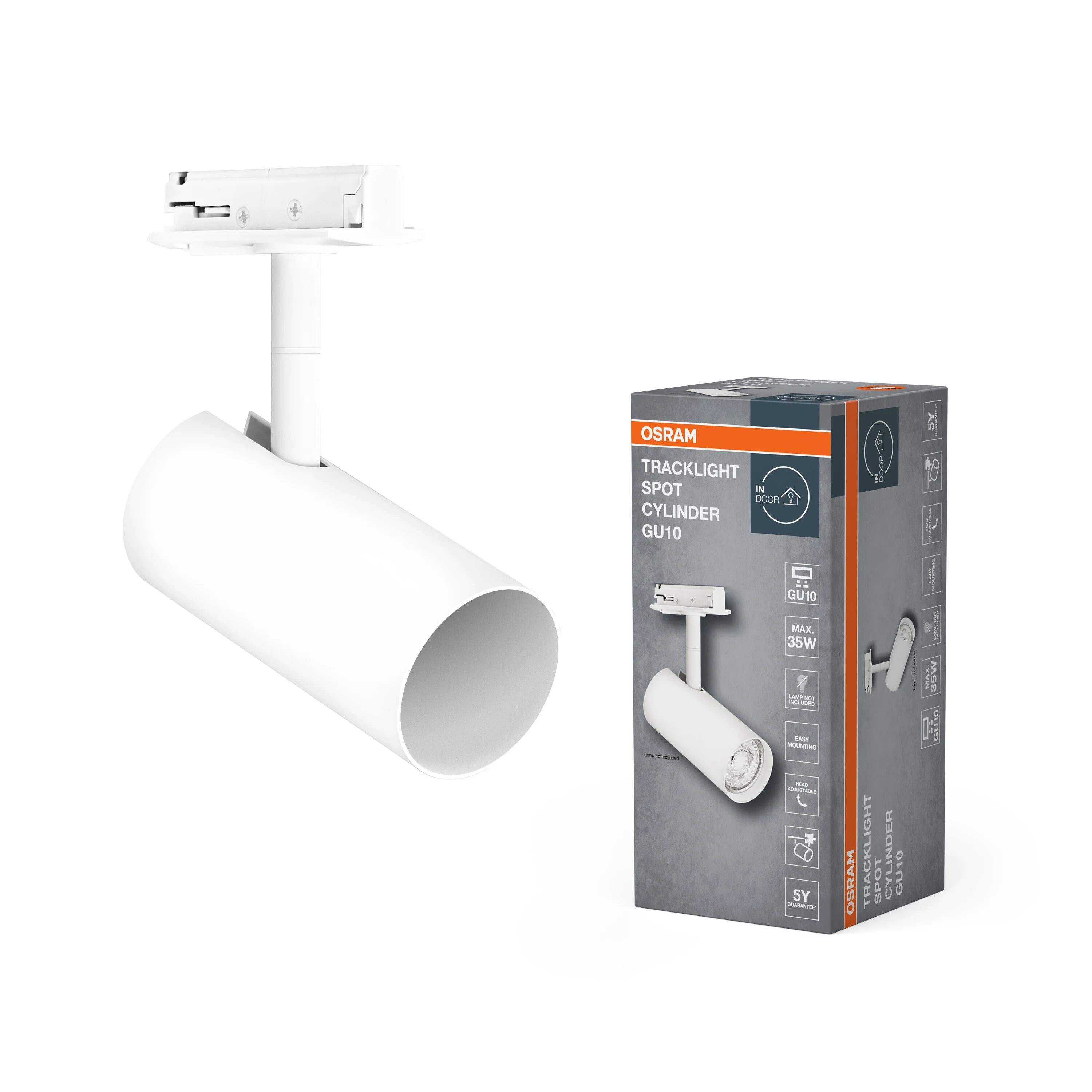 OSRAM TRACKLIGHT SPOT CYLINDER GU 10 biały - Image 6