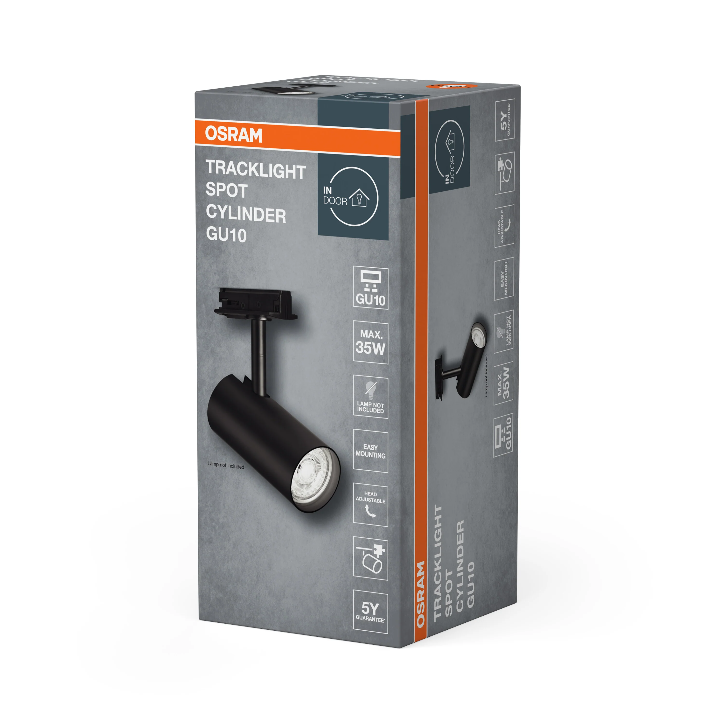 OSRAM TRACKLIGHT SPOT CYLINDER GU10 czarny - Image 6