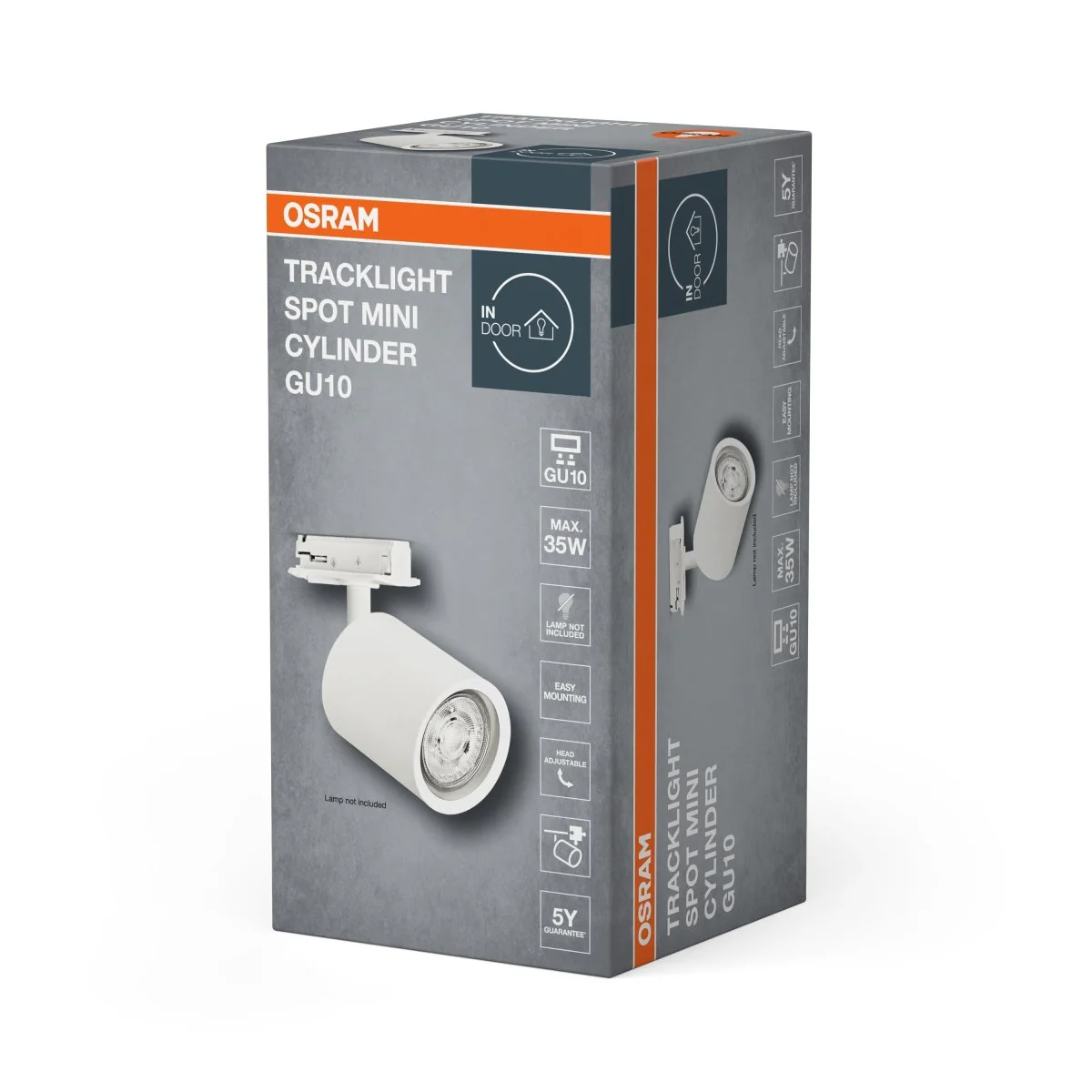 OSRAM TRACKLIGHT SPOT MINI CYLINDER GU10 biały - Image 2