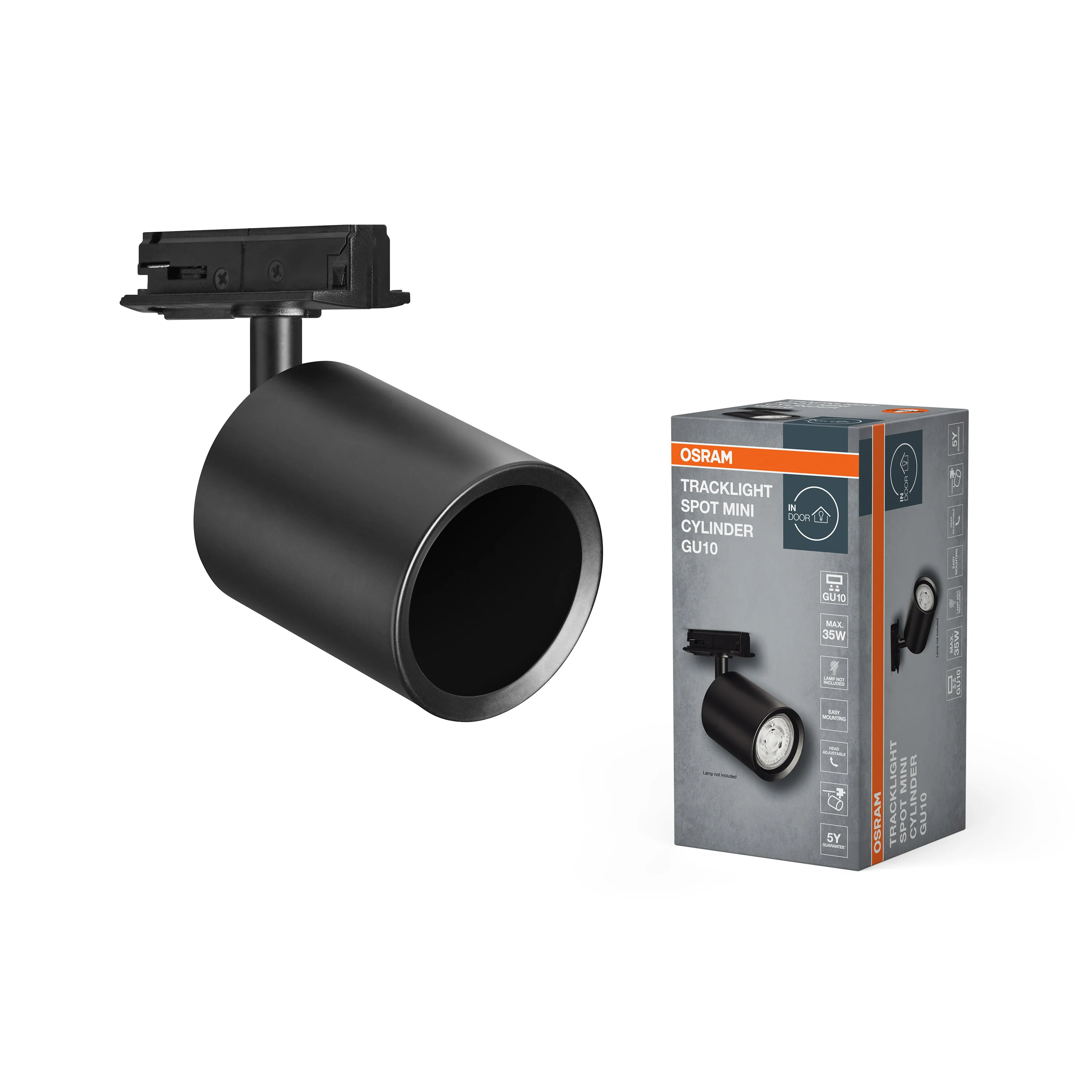 OSRAM TRACKLIGHT SPOT MINI CYLINDER GU10 czarny - Image 5