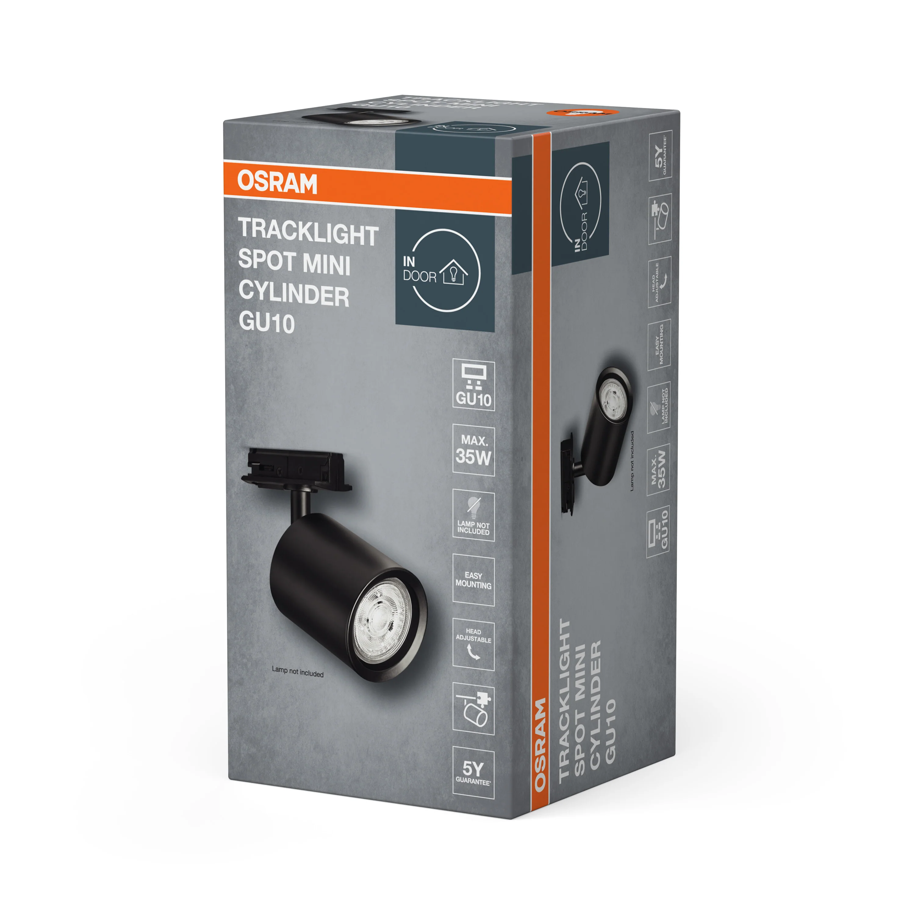 OSRAM TRACKLIGHT SPOT MINI CYLINDER GU10 czarny - Image 6