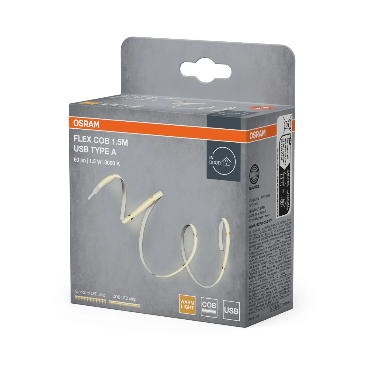 OSRAM USB STRIPS COB Typ A 1.5M 830 - Image 2