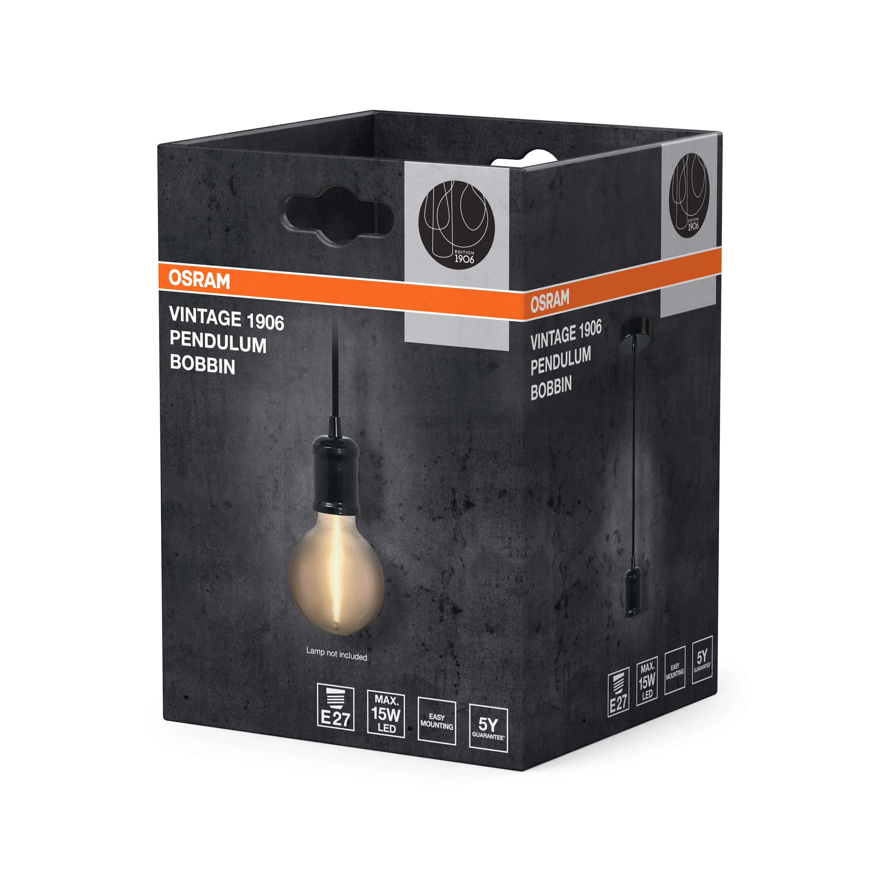 OSRAM Vintage 1906 PenduLum Bobbin Black Matowa - Image 6