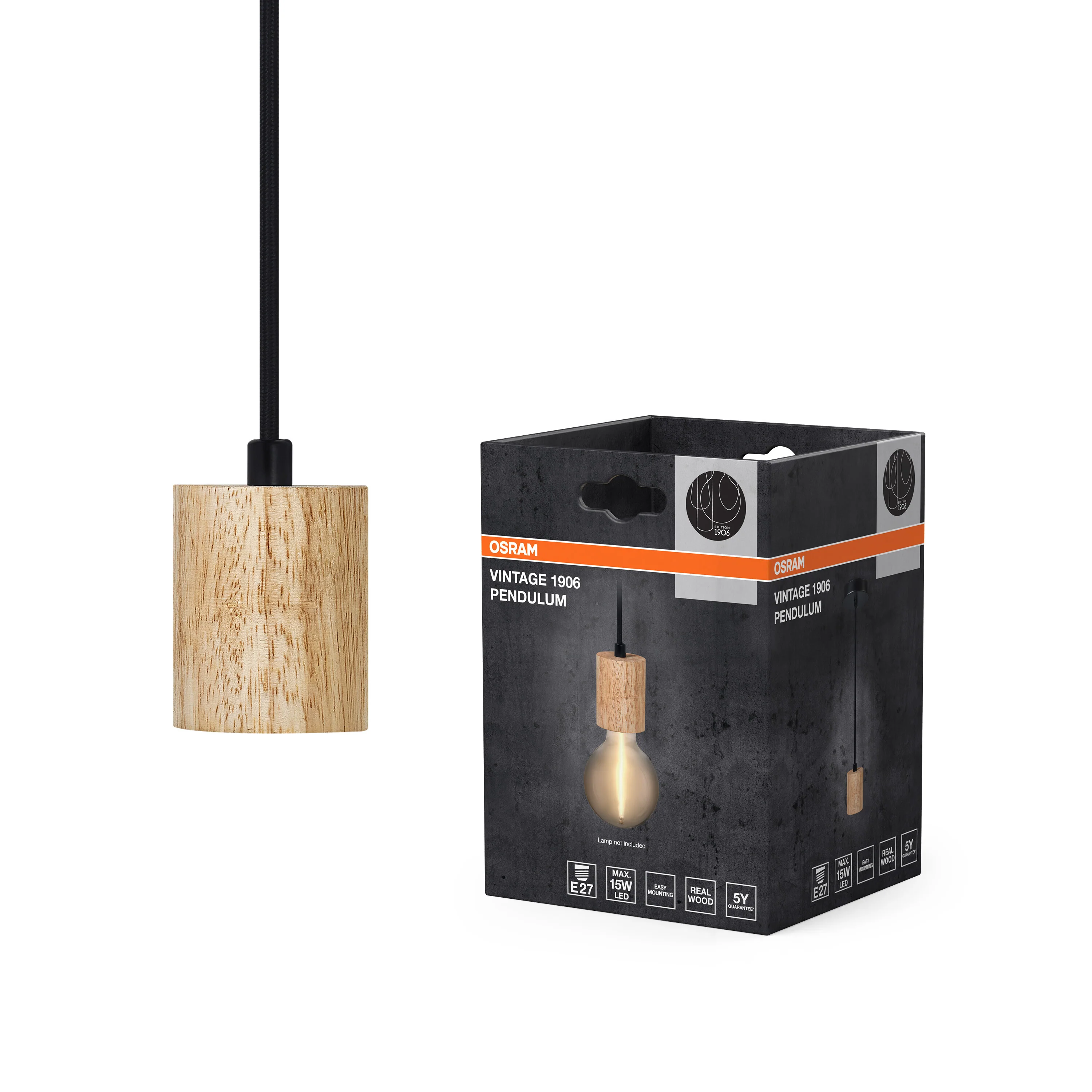 OSRAM Vintage 1906 PenduLum Cylinder Wood - Image 5