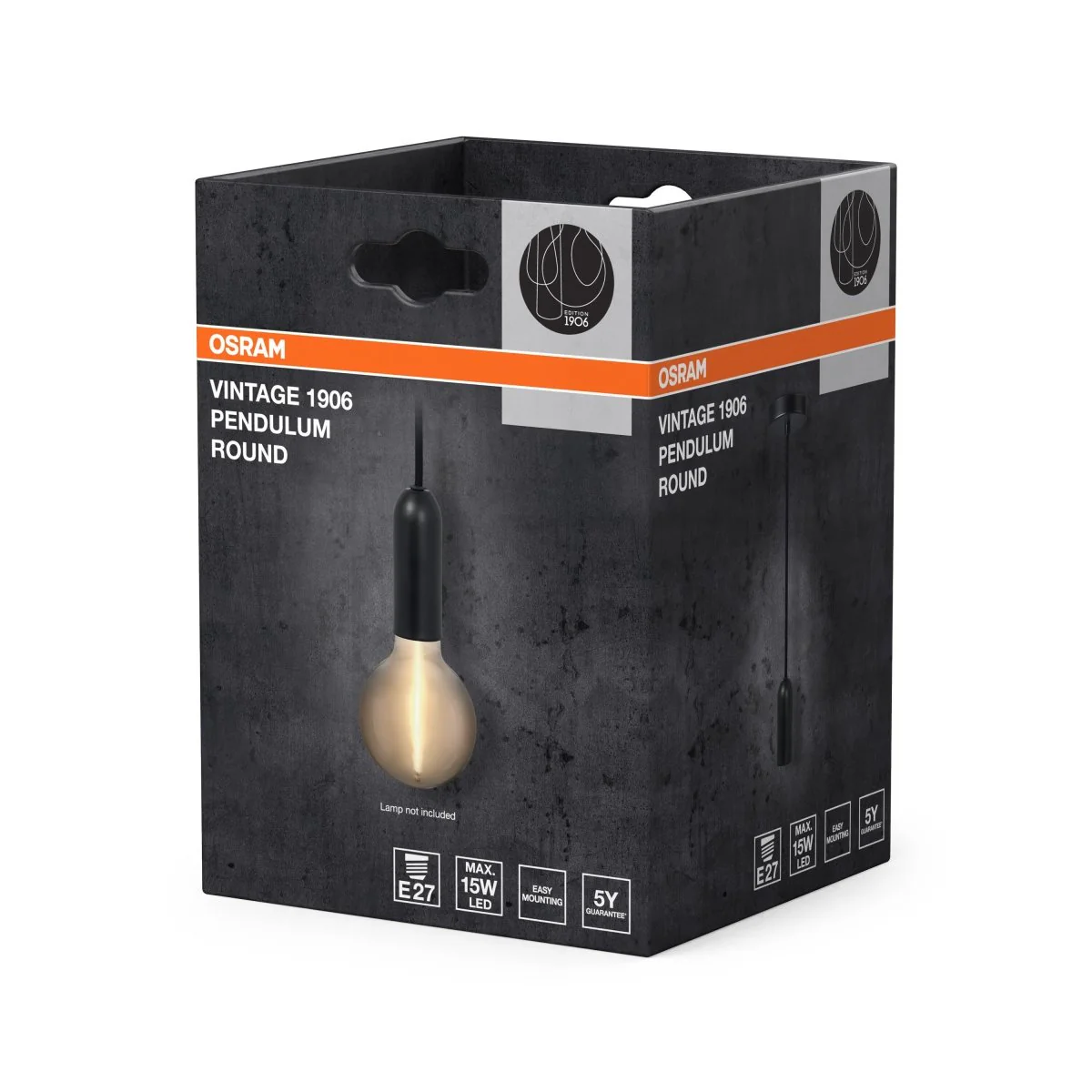 OSRAM Vintage 1906 PenduLum Round Black - Image 2