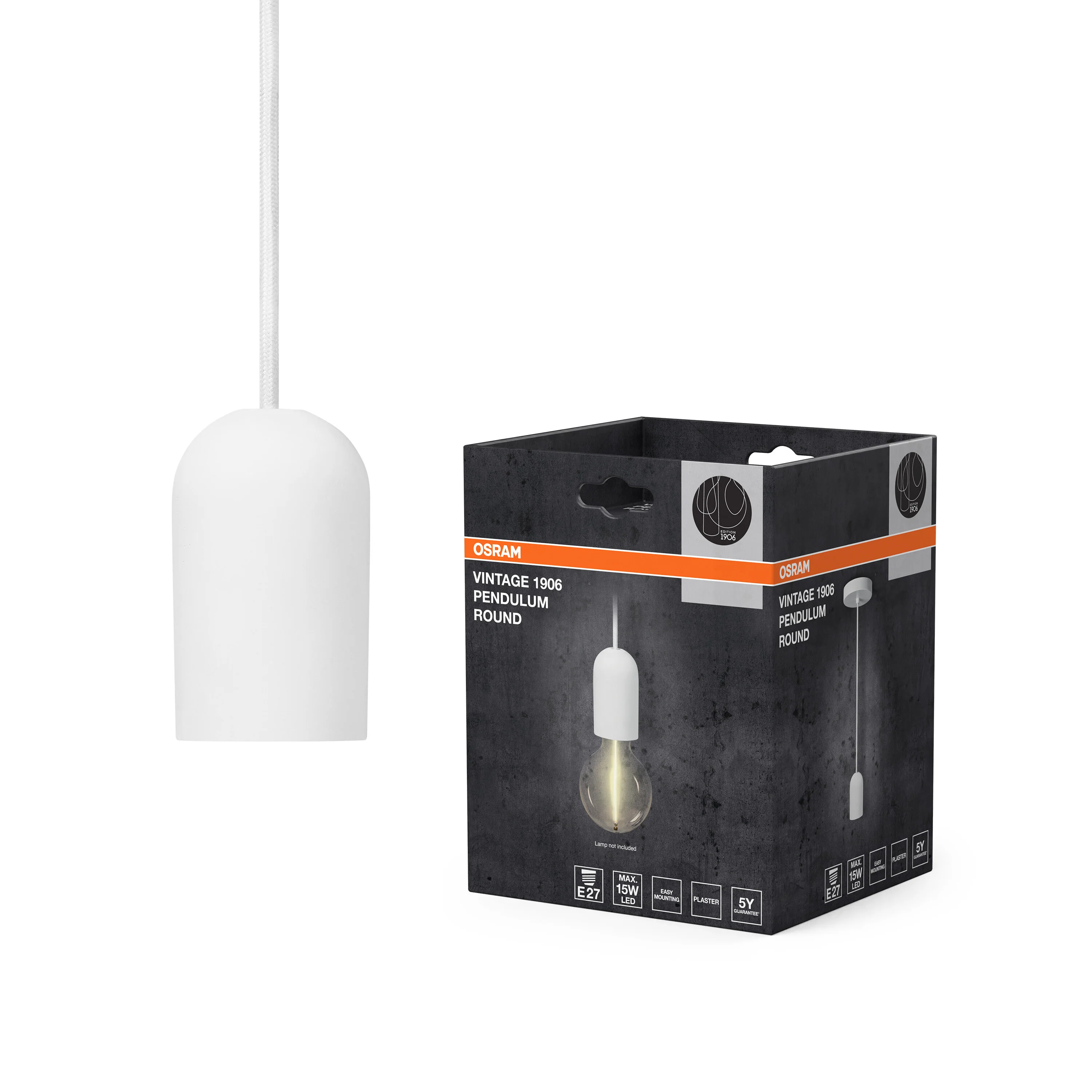 OSRAM Vintage 1906 PenduLum Round Plaster White - Image 5