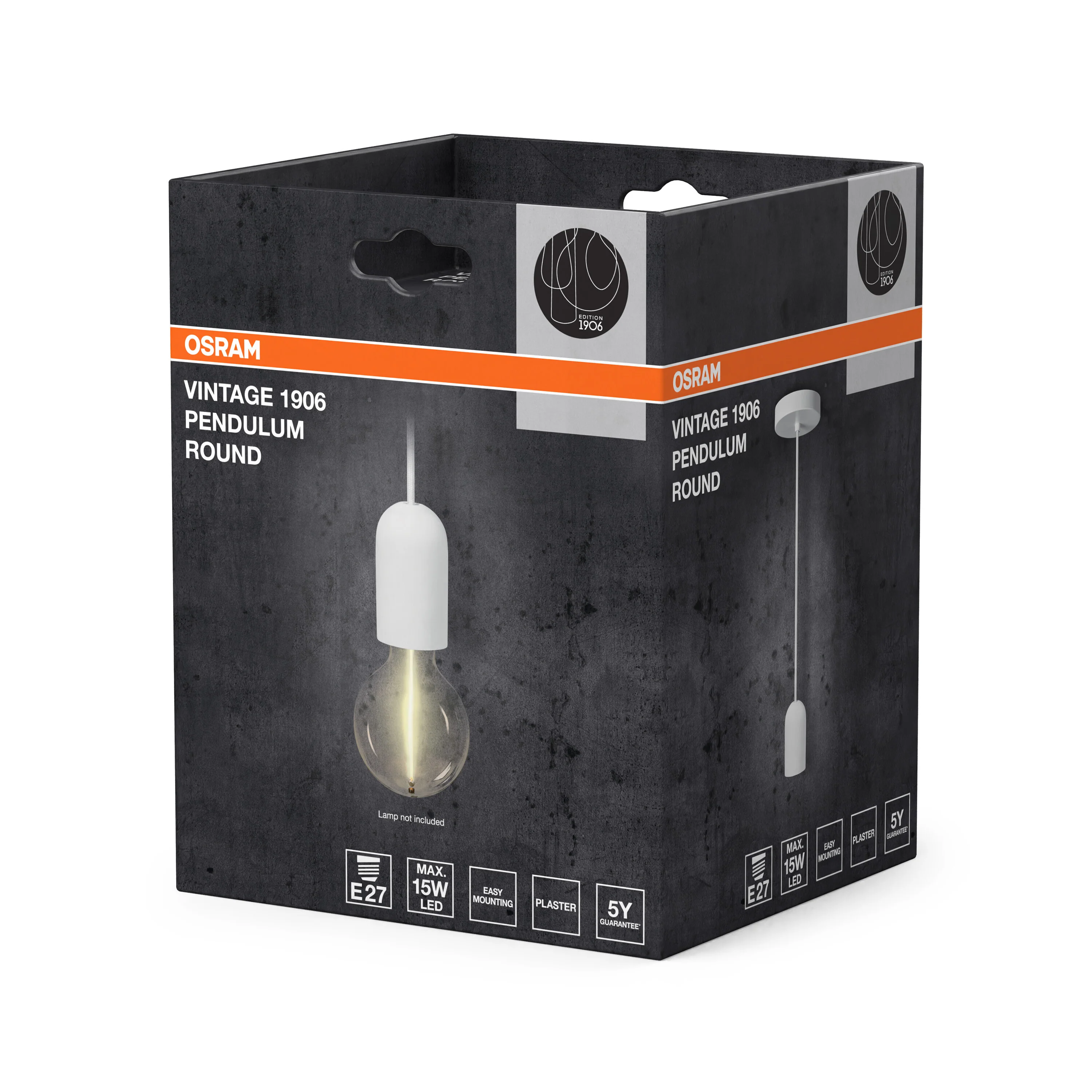 OSRAM Vintage 1906 PenduLum Round Plaster White - Image 6