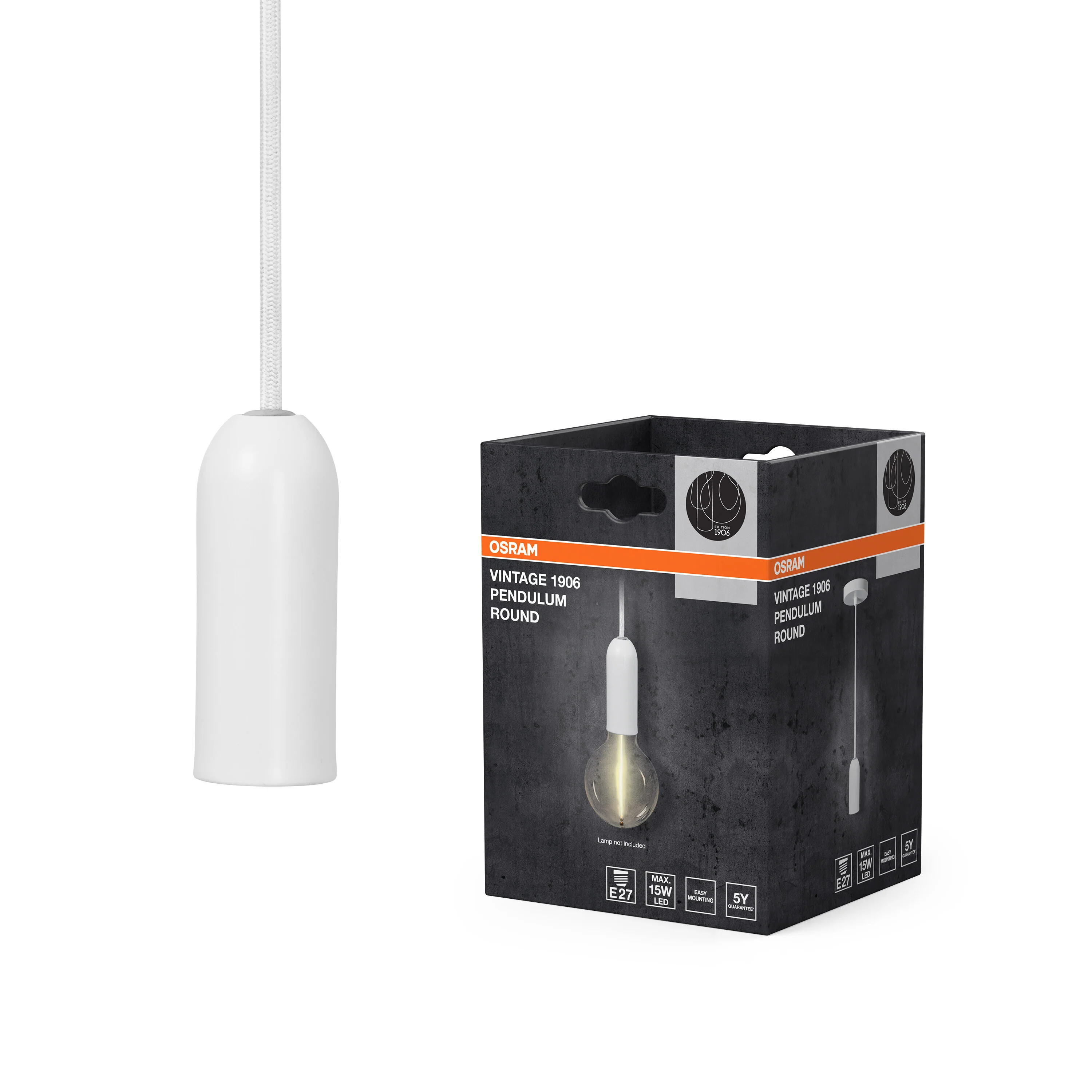 OSRAM Vintage 1906 PenduLum Round White - Image 6