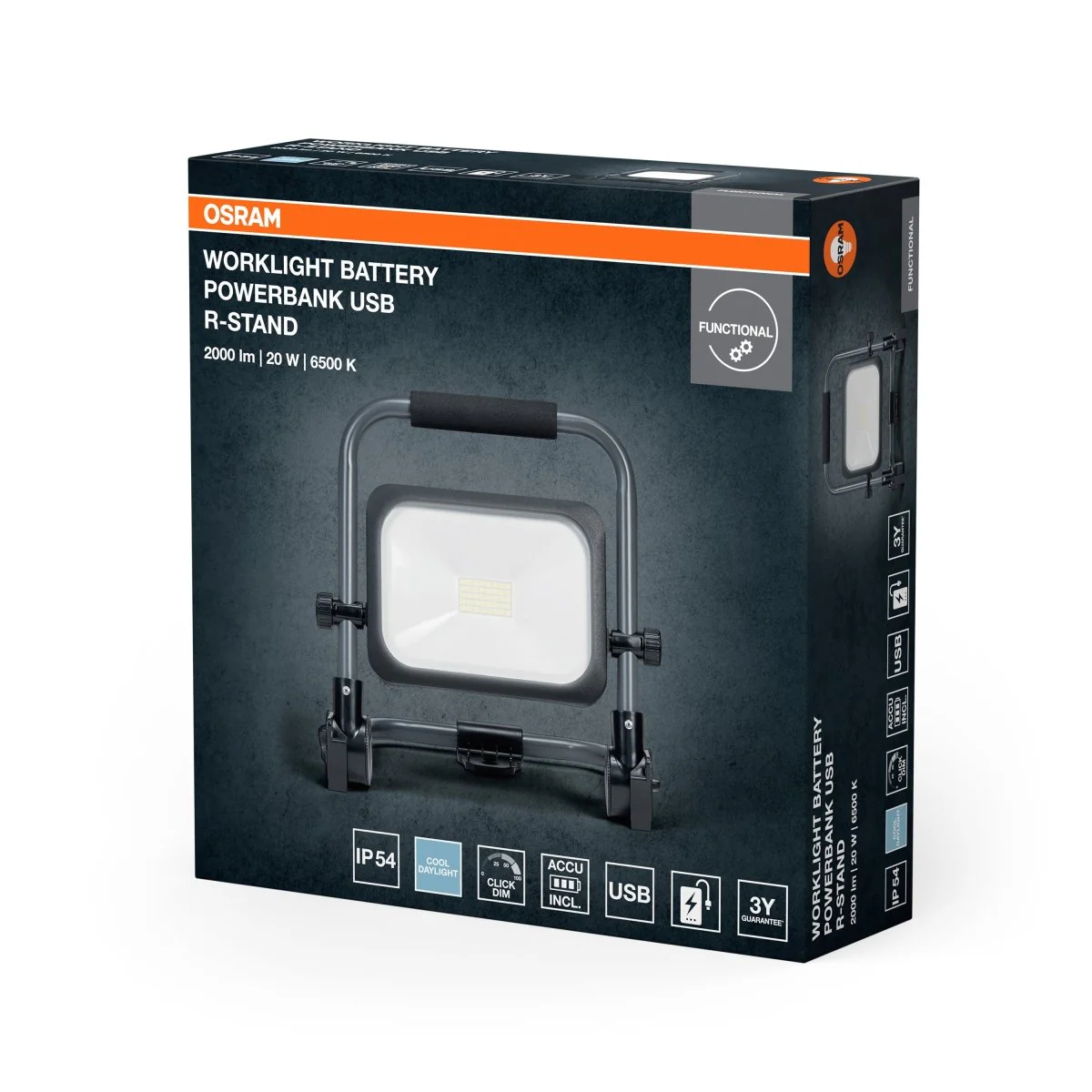 OSRAM WORKLIGHTS VALUE BATTERY 20W 865 - Image 2
